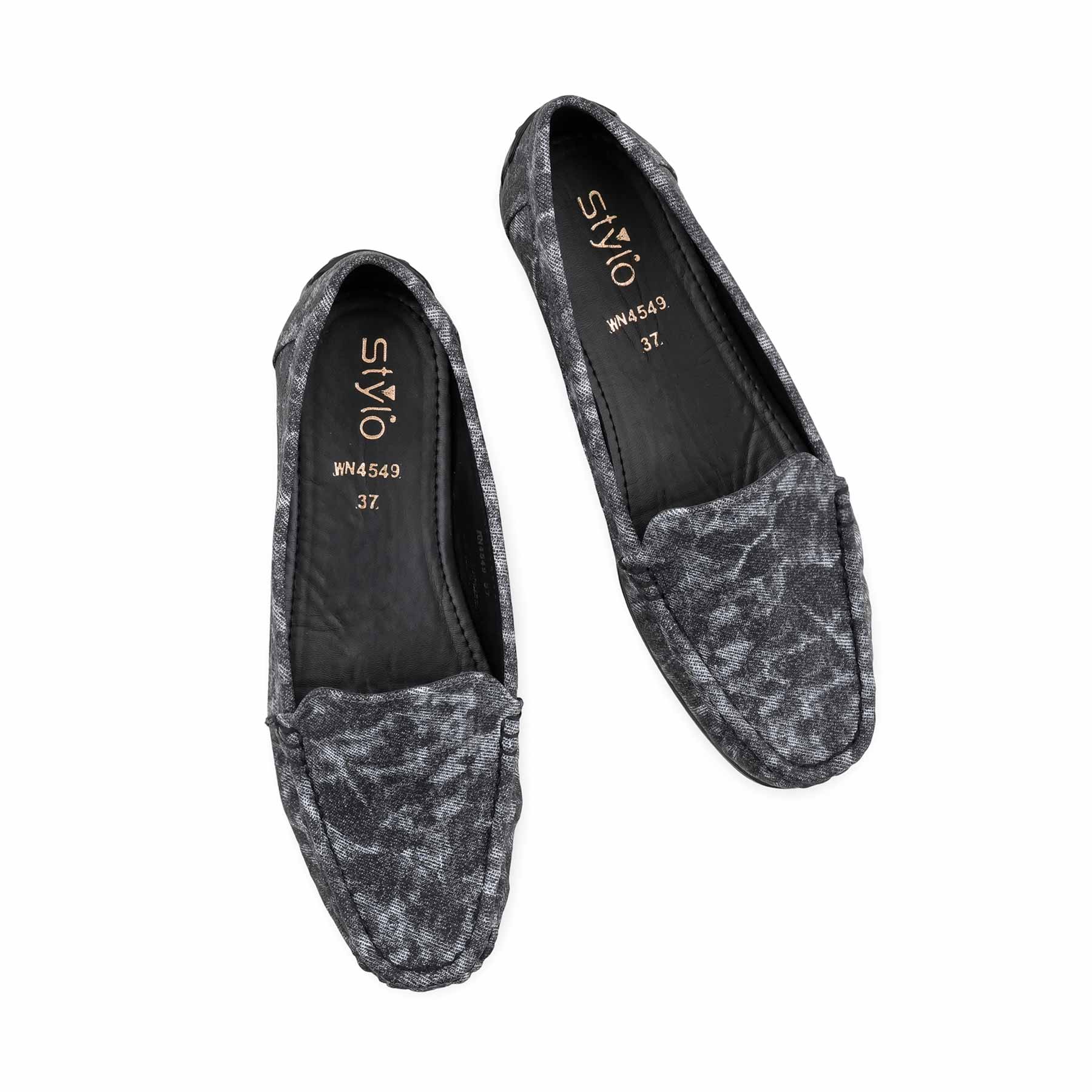 Black Moccasin For Ladies WN4549 - Image 6
