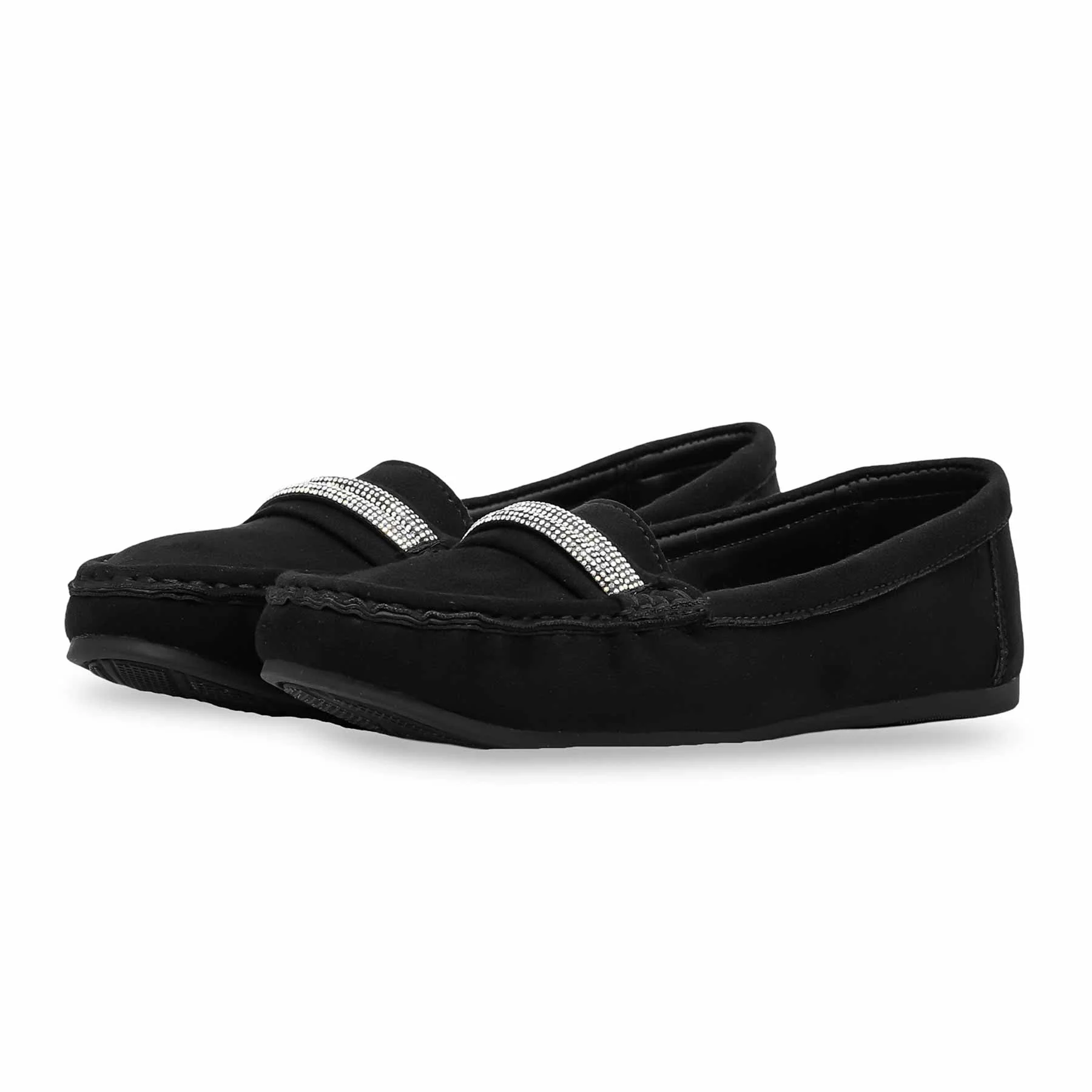 Black Moccasin For Women WN4336 - Image 2