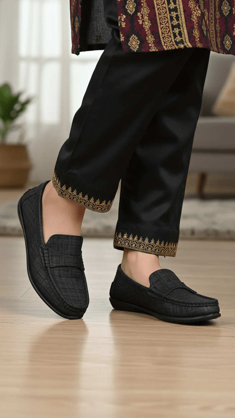Black Moccasin For Women WN4477 - Image 2