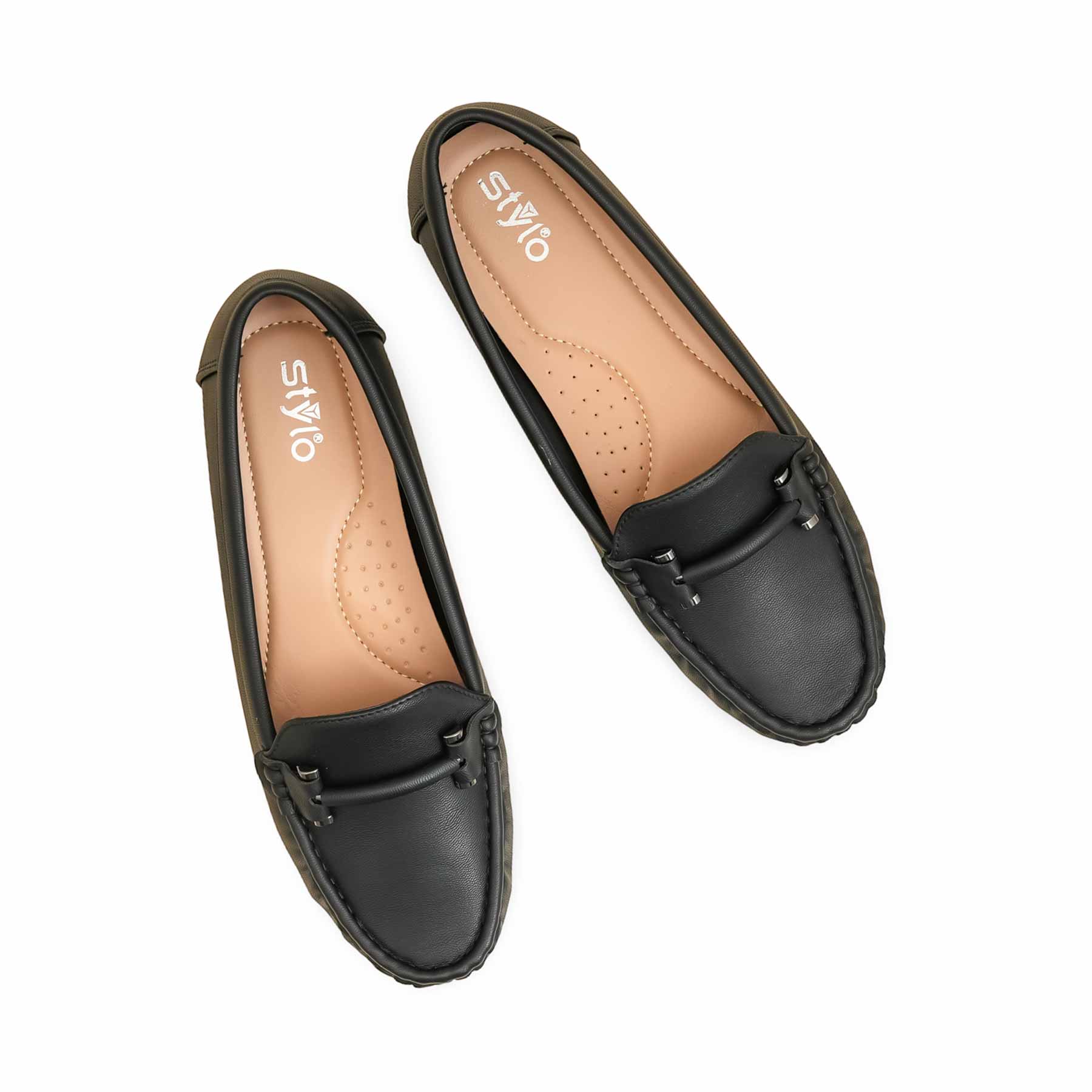 Black Moccasin For Women WN4510 - Image 6