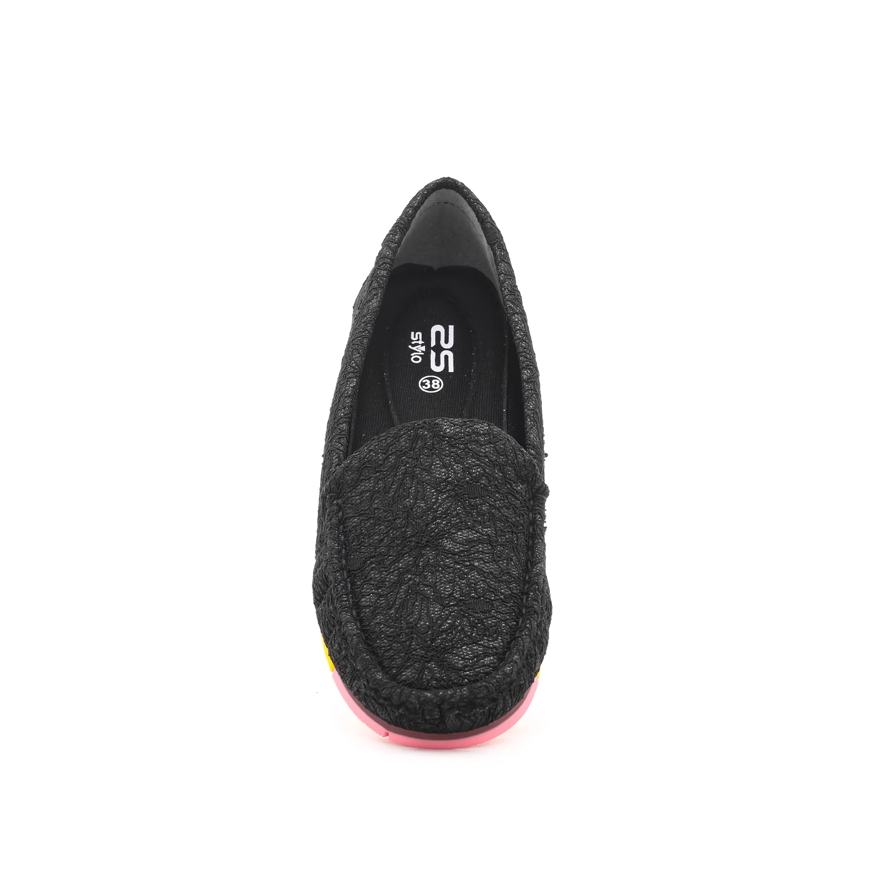 Women Black Moccasin WN4241 - Image 3
