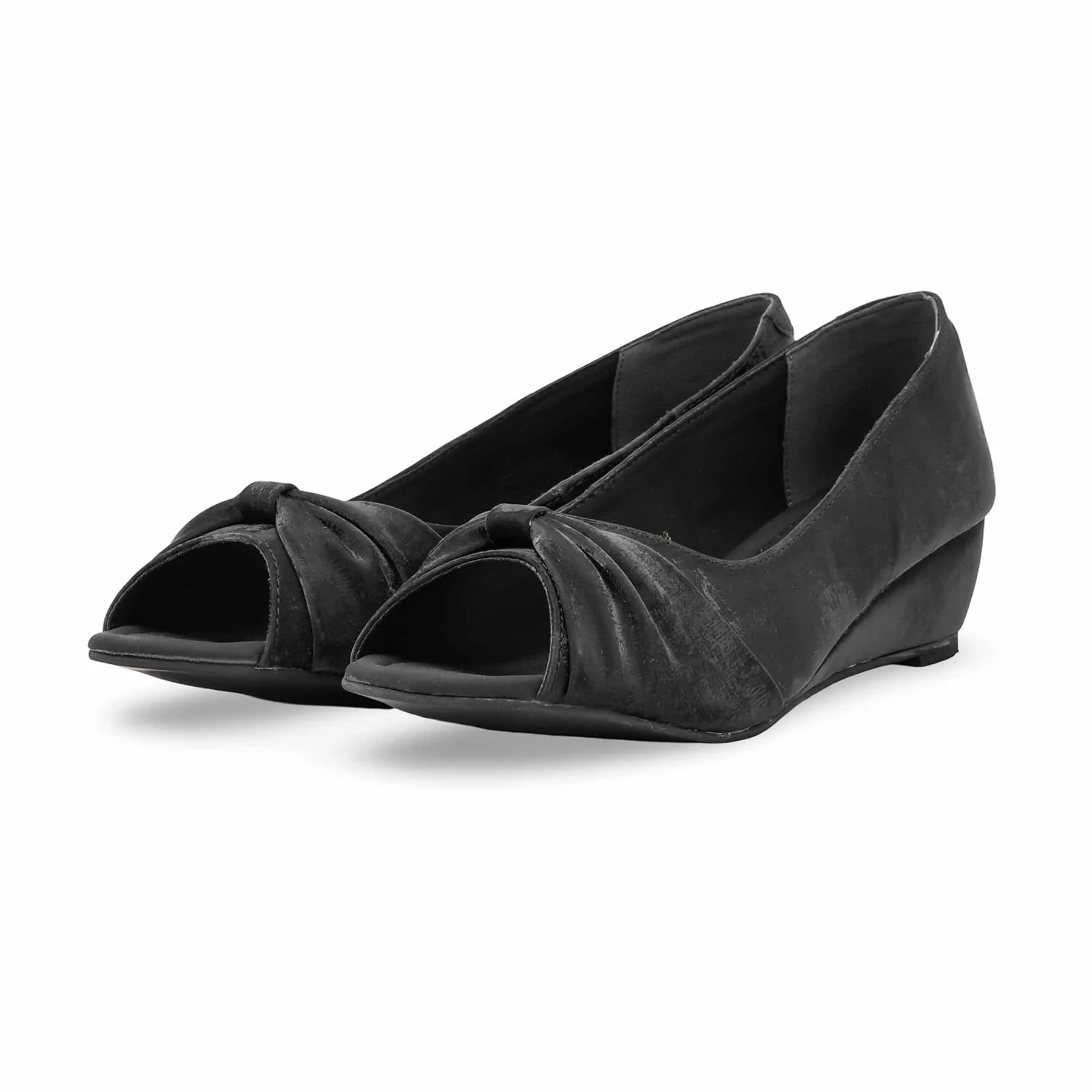 Black Peep Toes For Ladies WN8091 - Image 3