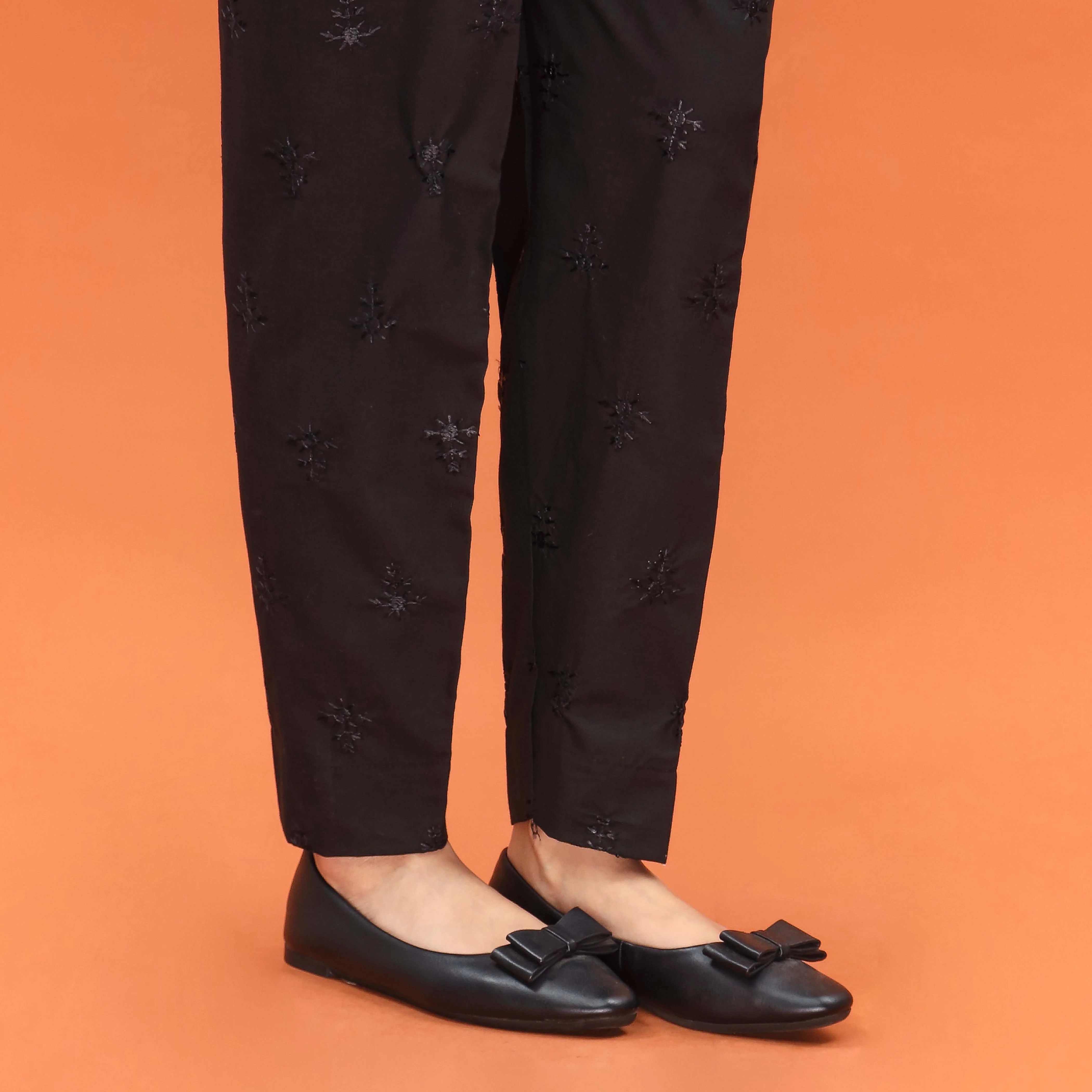 Black Slim Fit Plain Trouser PL5006 - Image 3