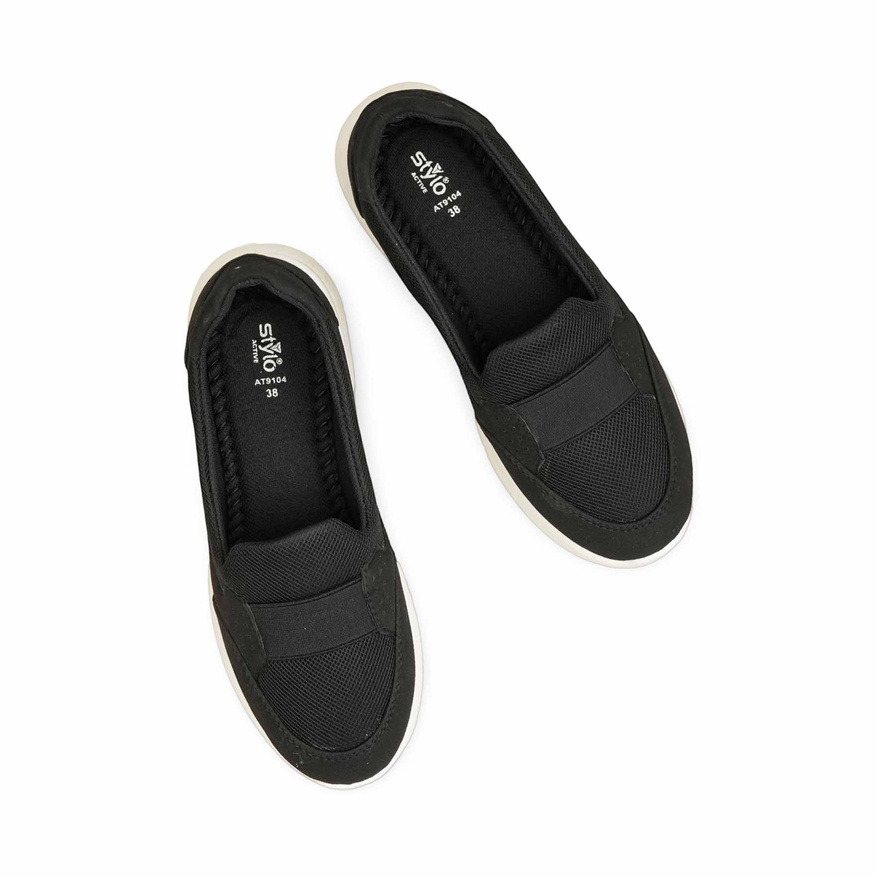 Black Sneaker For Ladies AT9104 - Image 5
