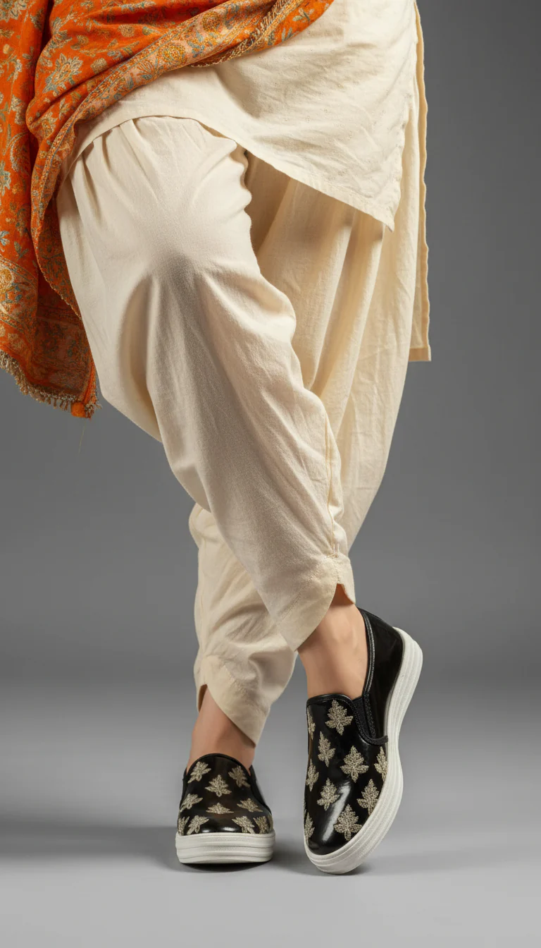 Black Sneaker For Ladies WN6205 - Image 5