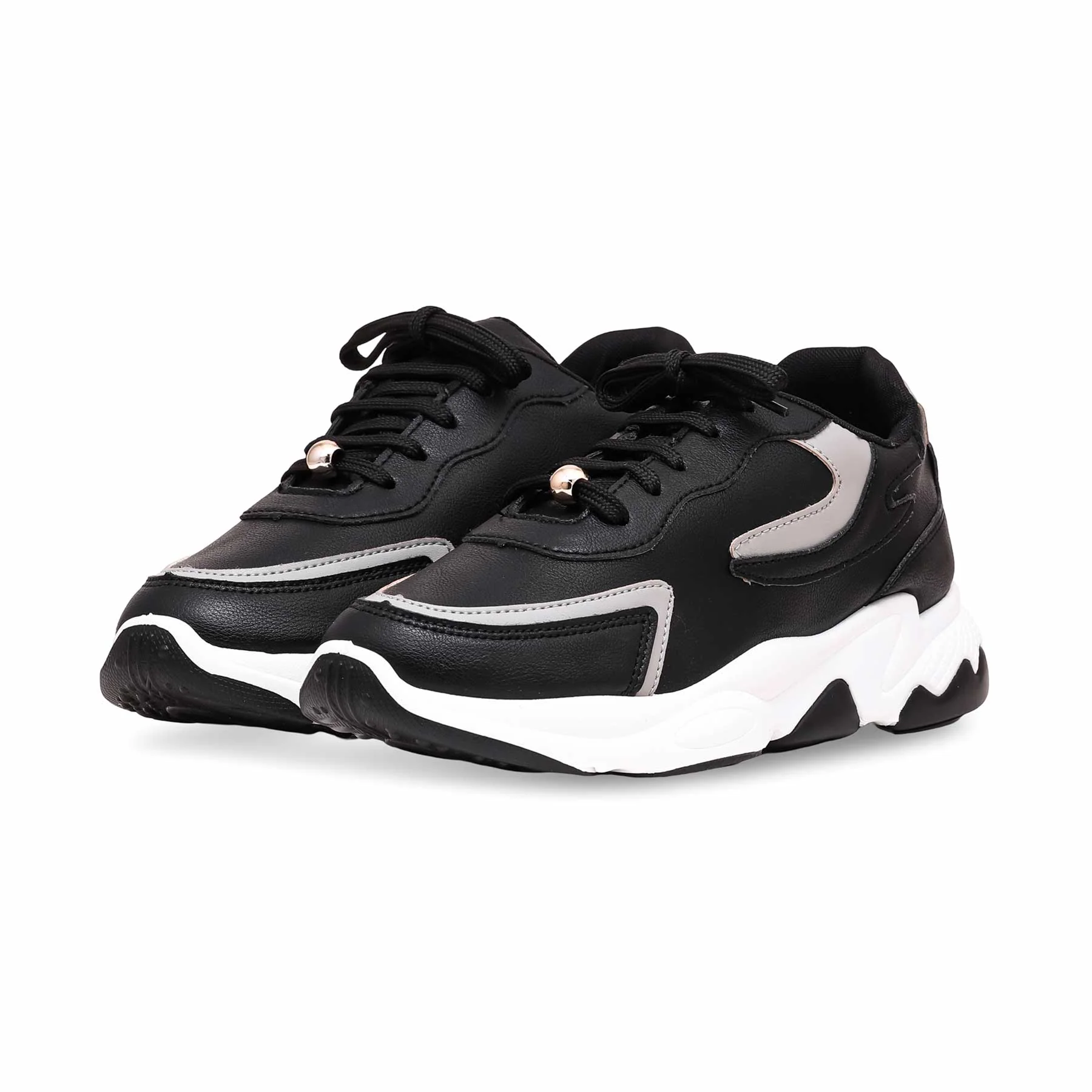 Black Women Casual Sneaker AT7327 - Image 2