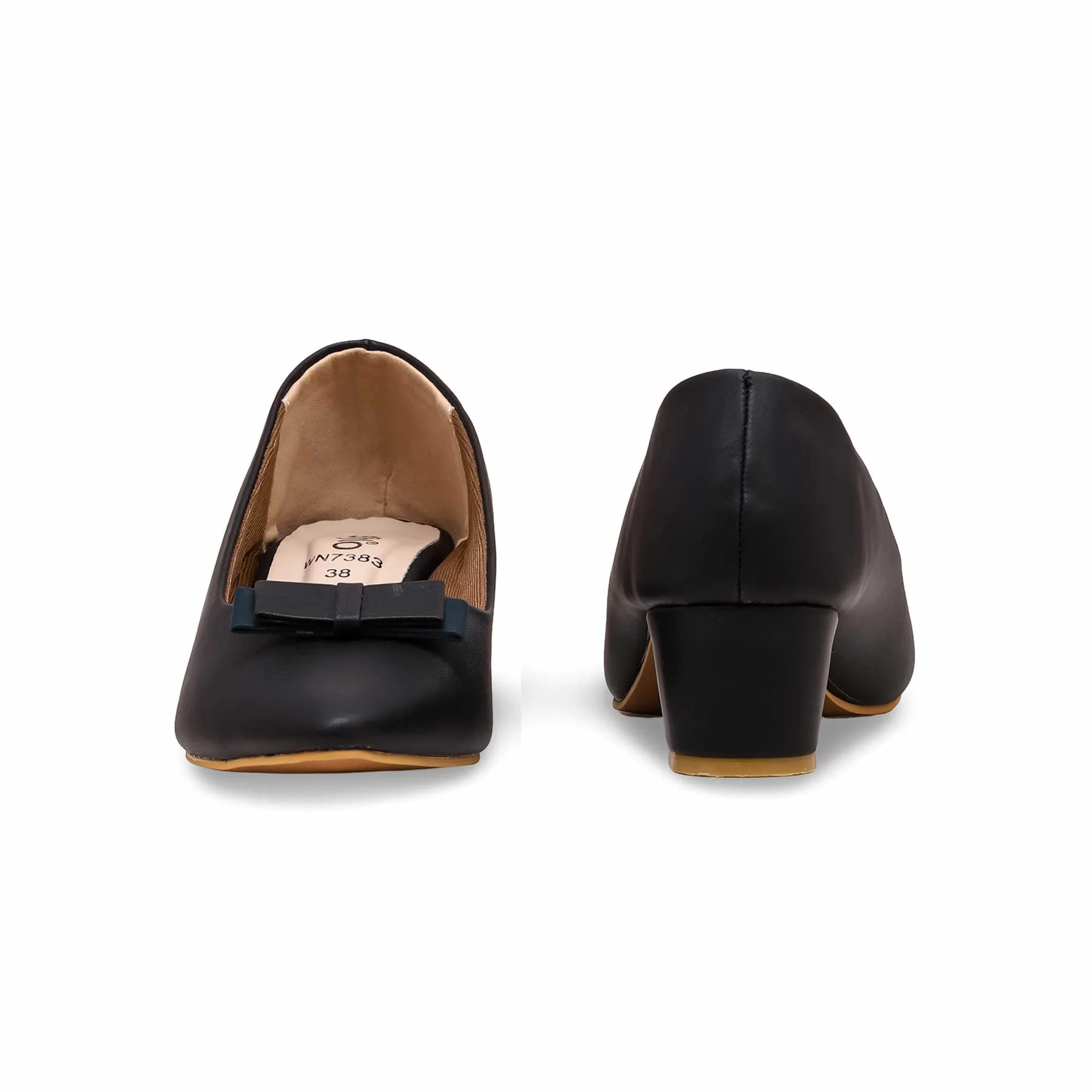 Black Women Court Shoes WN7383 - Image 3