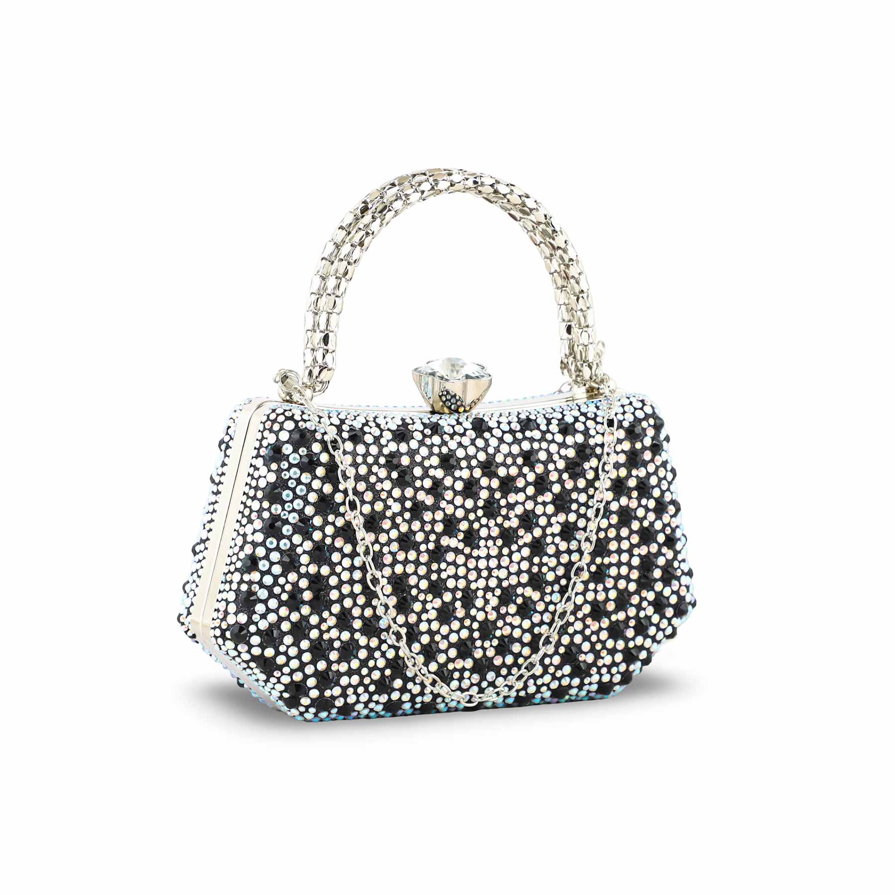 Black Women Fancy Clutch P24387 - Image 3