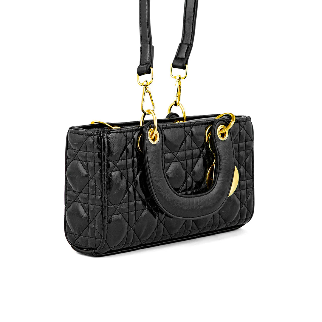 Black Women Formal Hand Bag P24130 - Image 3