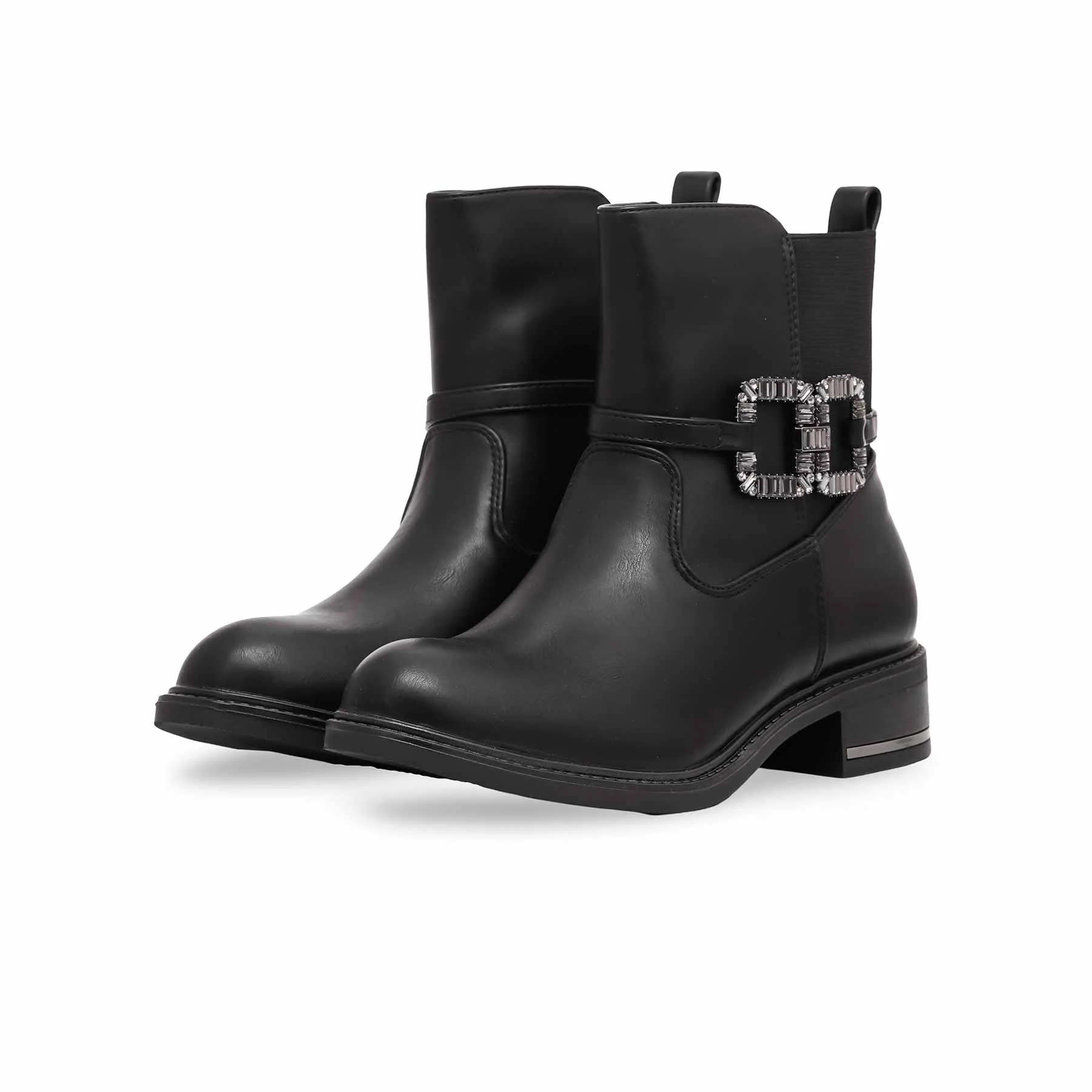 Black Women Long Shoes WN9016 - Image 3