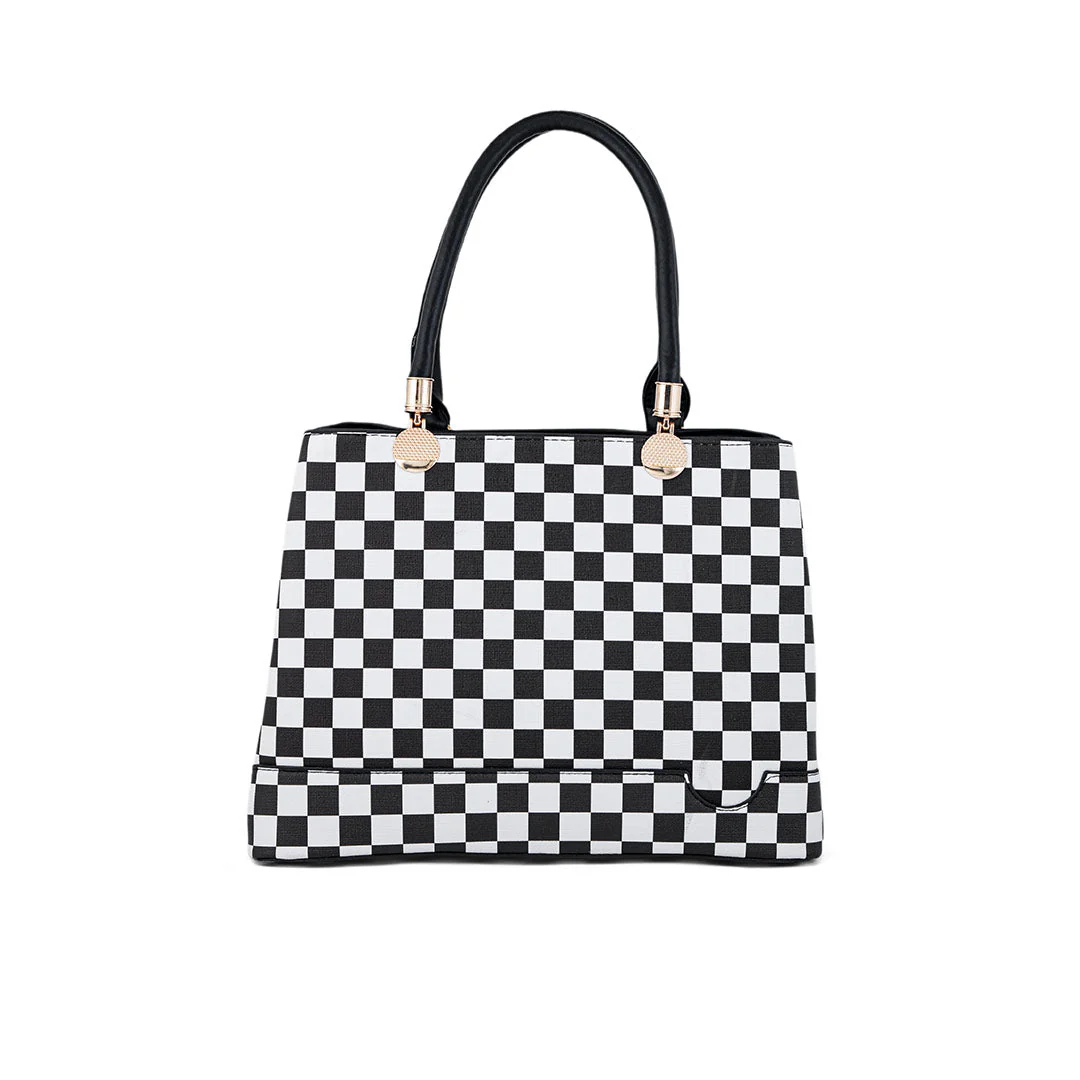 Blkwht Formal Hand Bag P36278 - Image 2