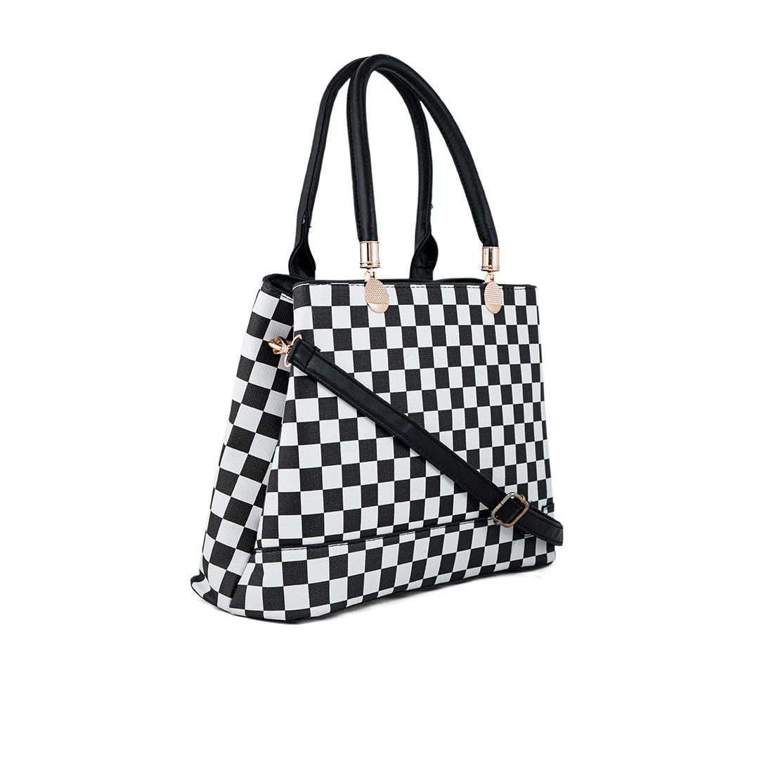 Blkwht Formal Hand Bag P36278 - Image 3