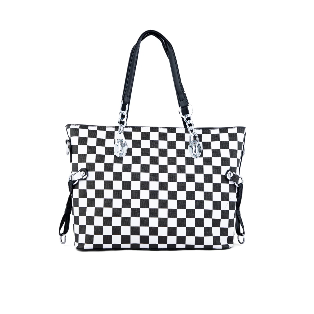 Blkwht Formal Hand Bag P36279 - Image 2