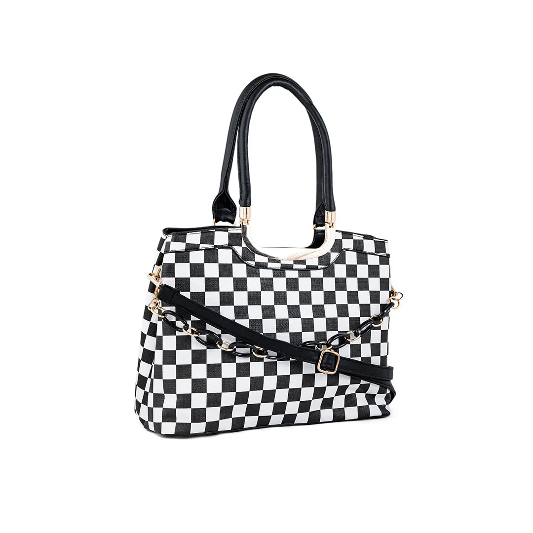 Blkwht Formal Hand Bag P36280 - Image 3