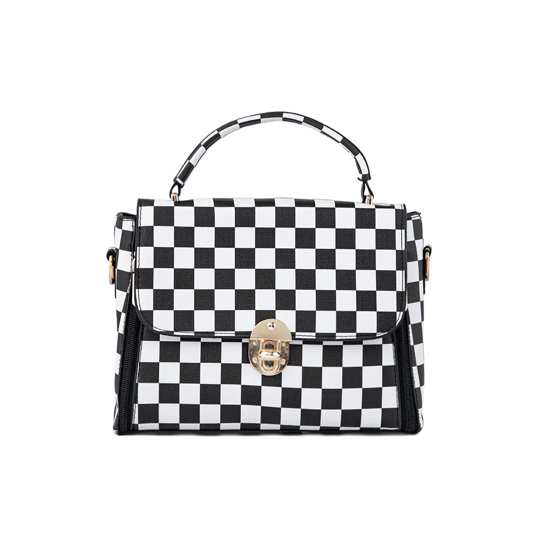 Blkwht Formal Hand Bag P36281 - Image 2