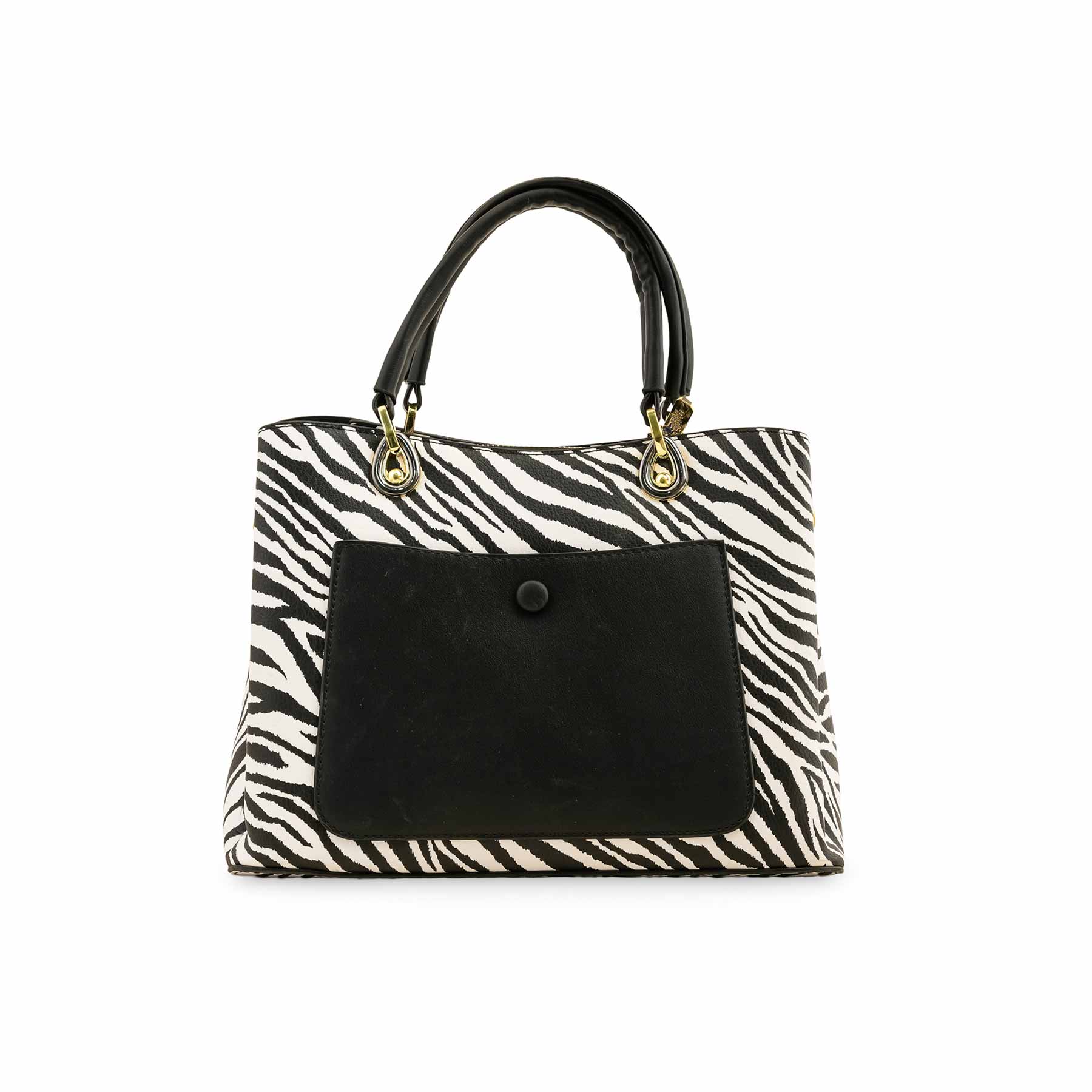 Blkwht Formal Hand Bag P36285 - Image 4