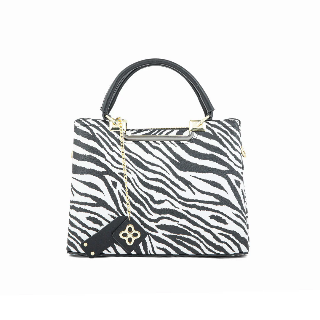 Blkwht Formal Hand Bag P36286 - Image 2