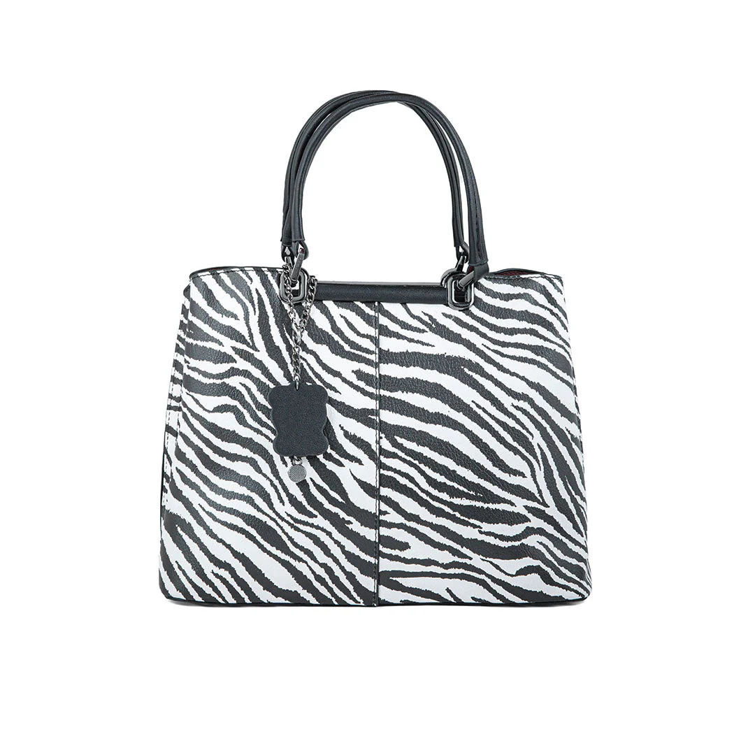 Blkwht Formal Hand Bag P36293 - Image 2