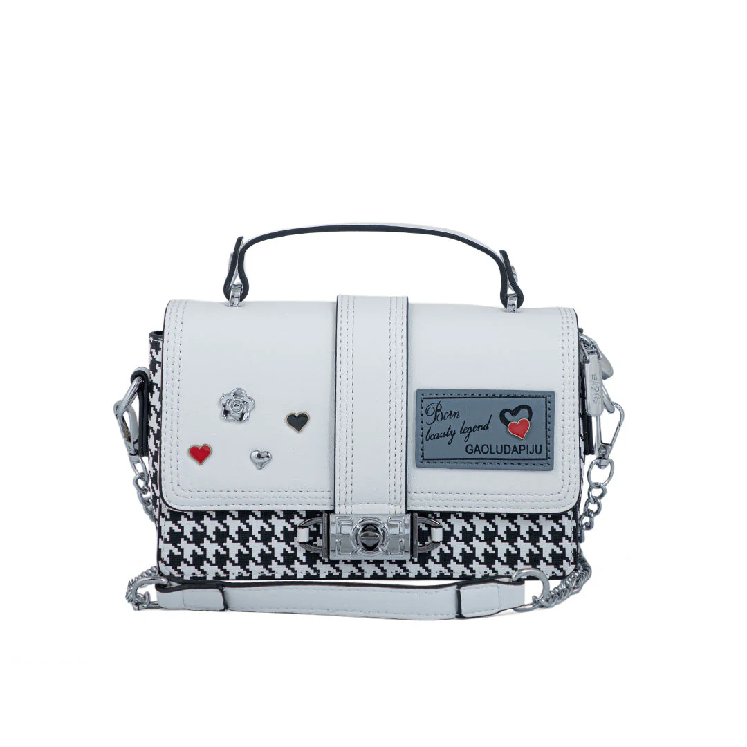 Blkwht Formal Shoulder Bag P36296 - Image 2