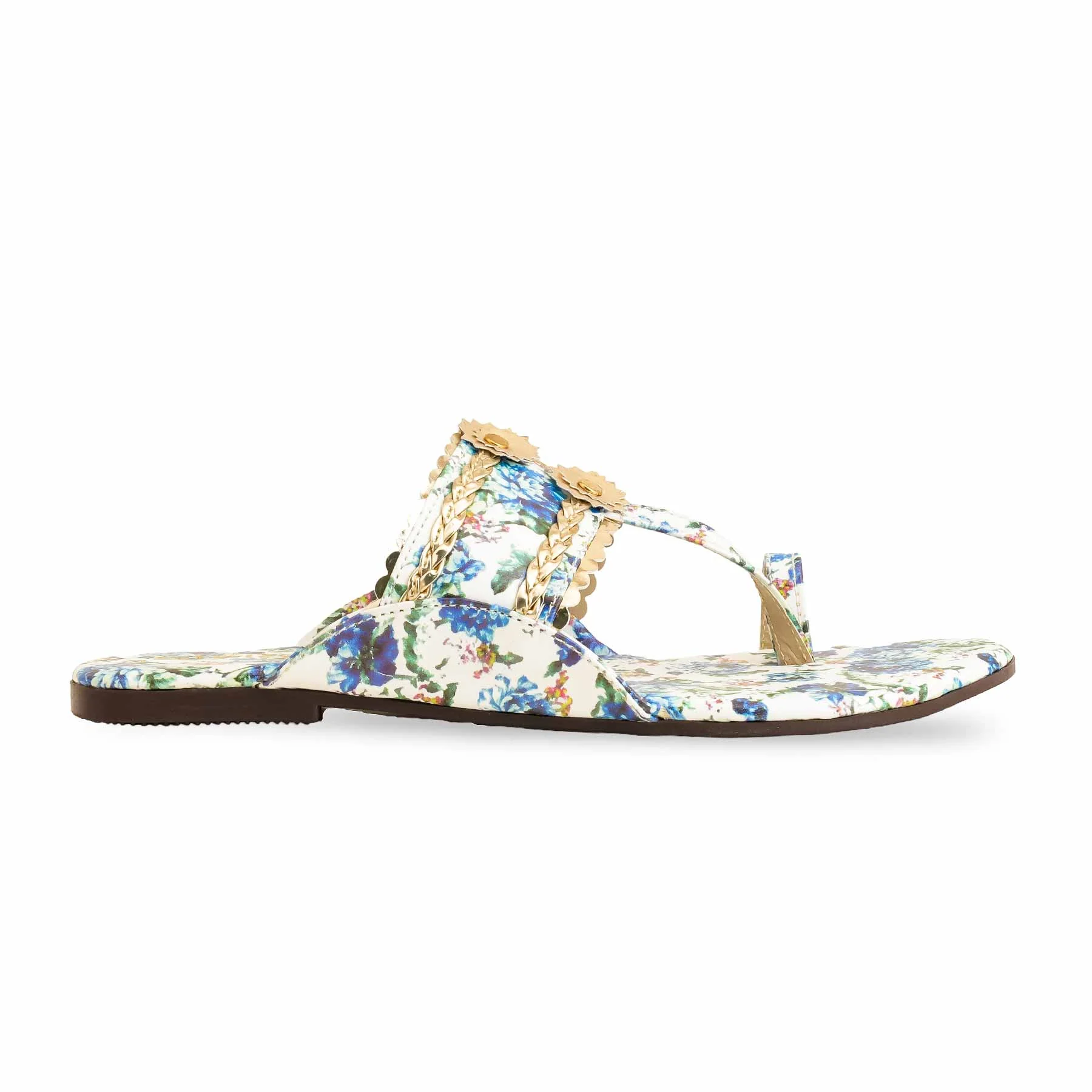 Blue Casual Female Chappal CL1927 - Image 2
