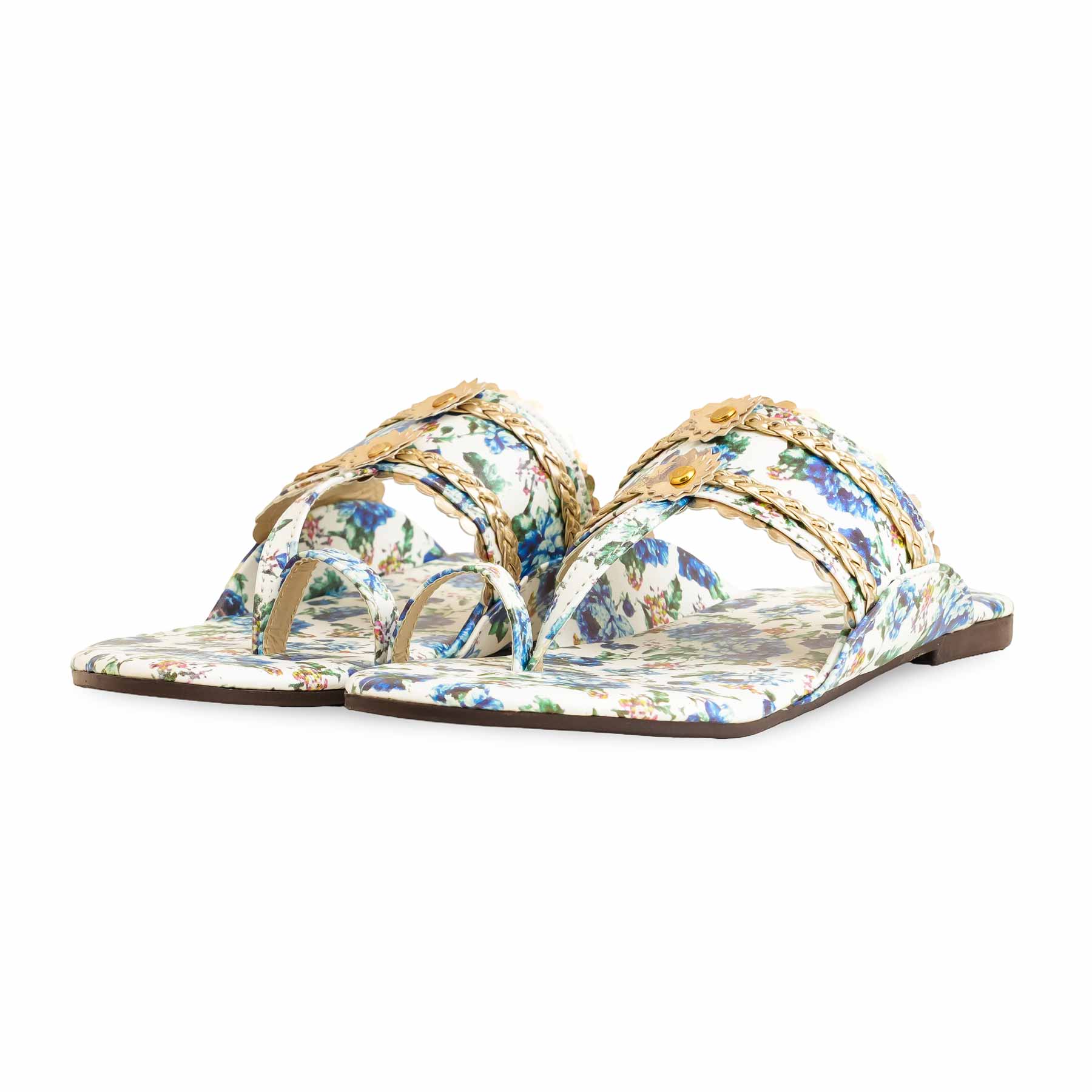 Blue Casual Female Chappal CL1927 - Image 3