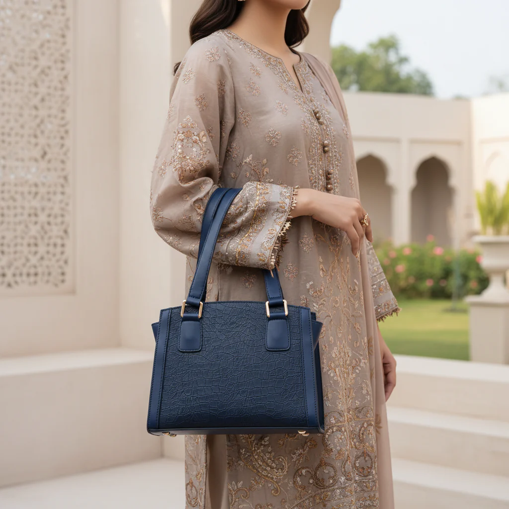 Blue Casual Hand Bag For Women P55841 - Image 2