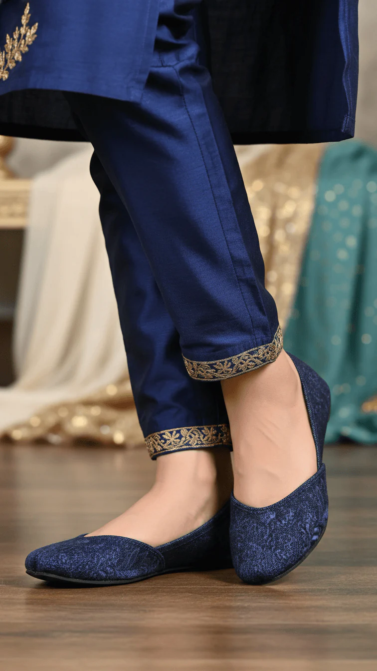 Blue Casual Khussa EC8551
