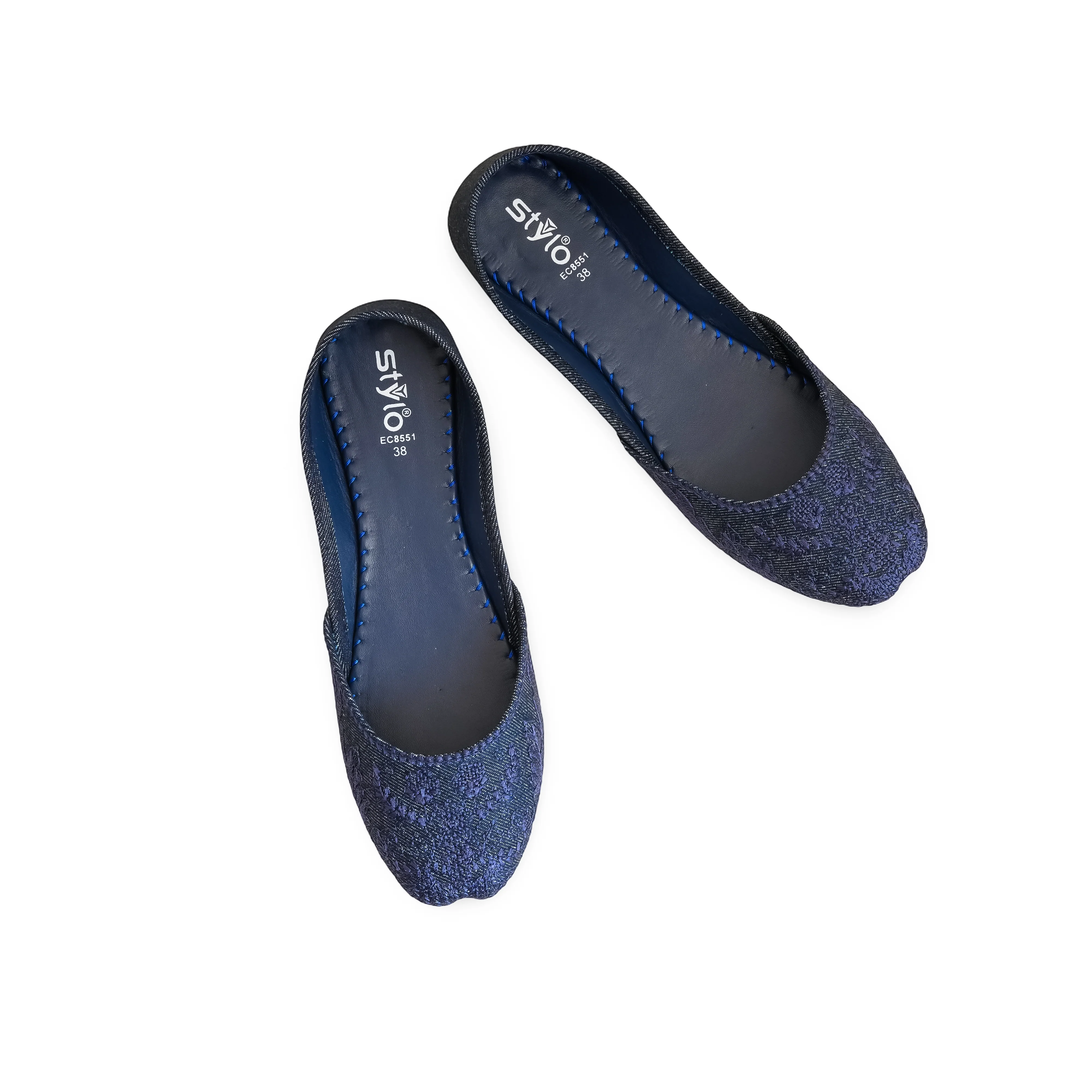 Blue Casual Khussa EC8551 - Image 5