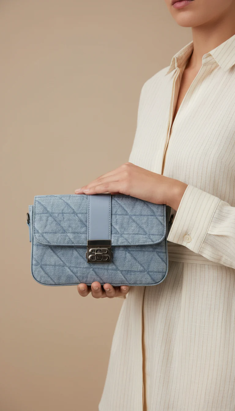 Blue Casual Pouch For Ladies P97675