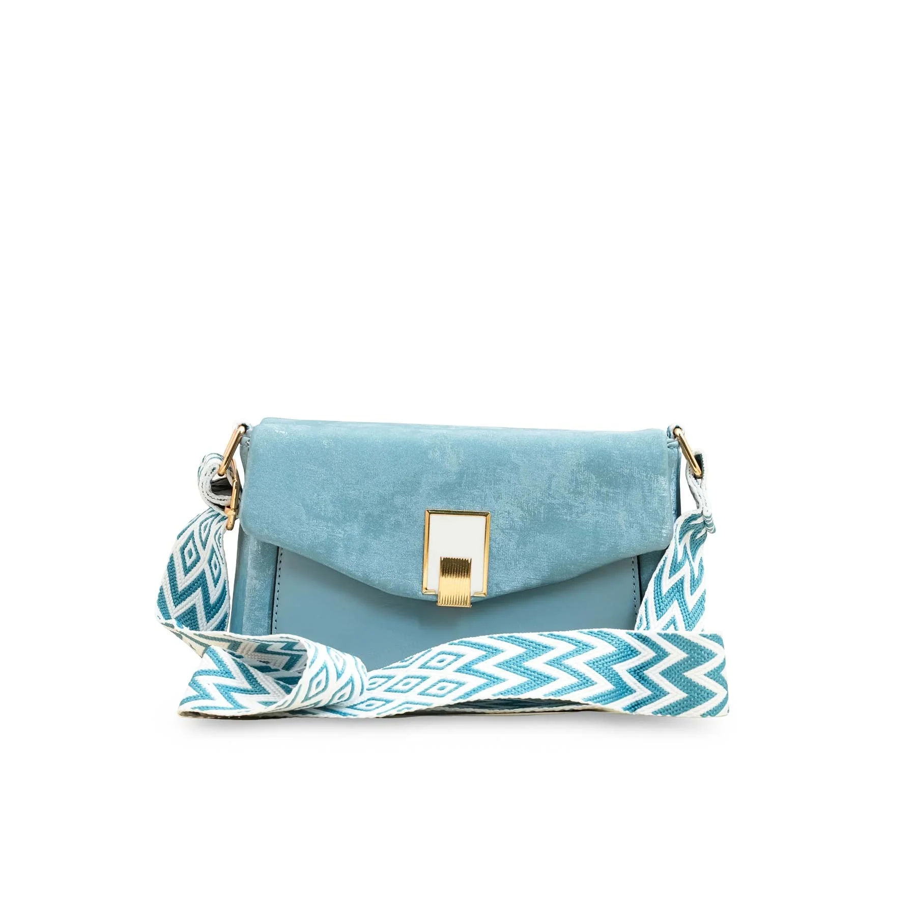 Blue Casual Pouch For Women P97612 - Image 2