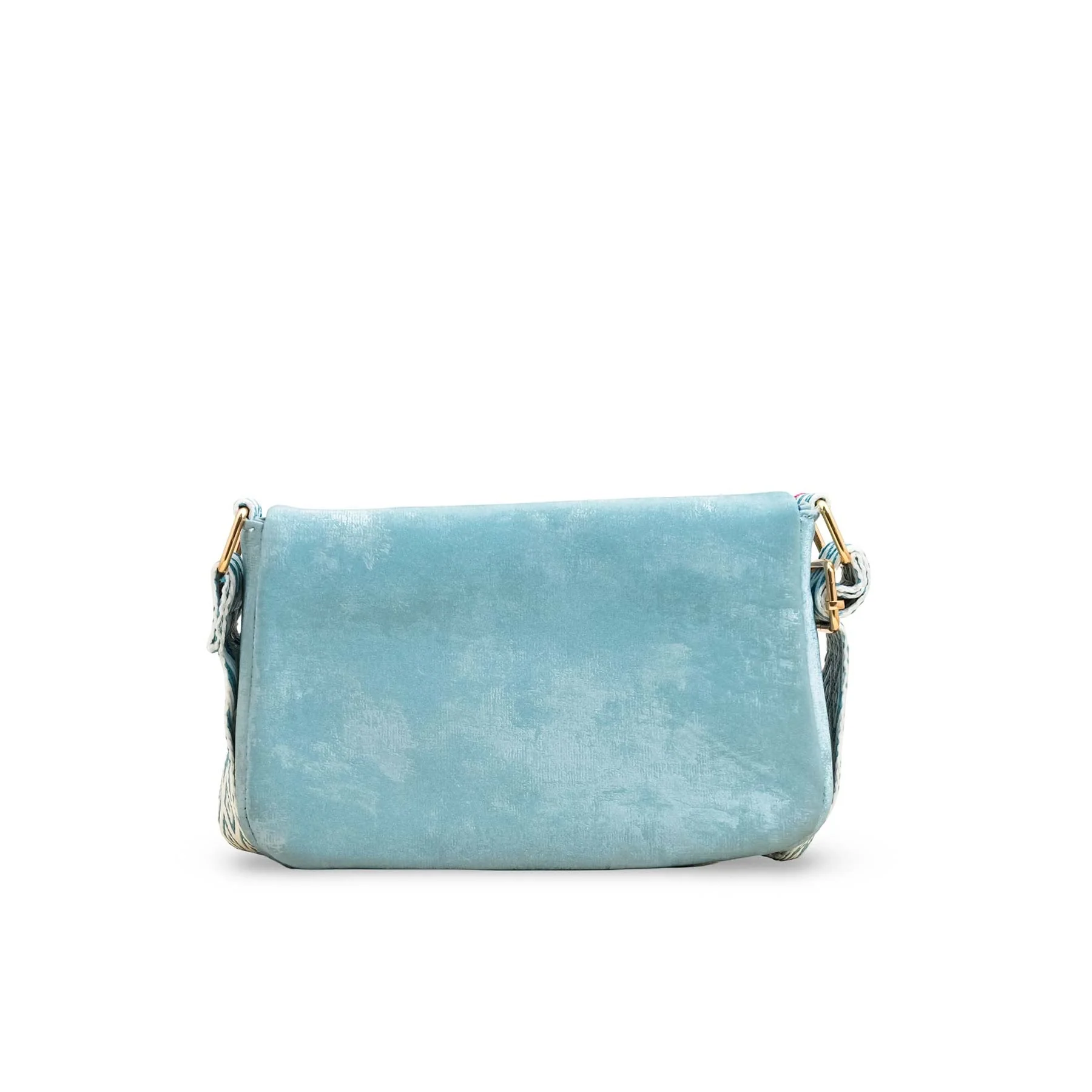 Blue Casual Pouch For Women P97612 - Image 4