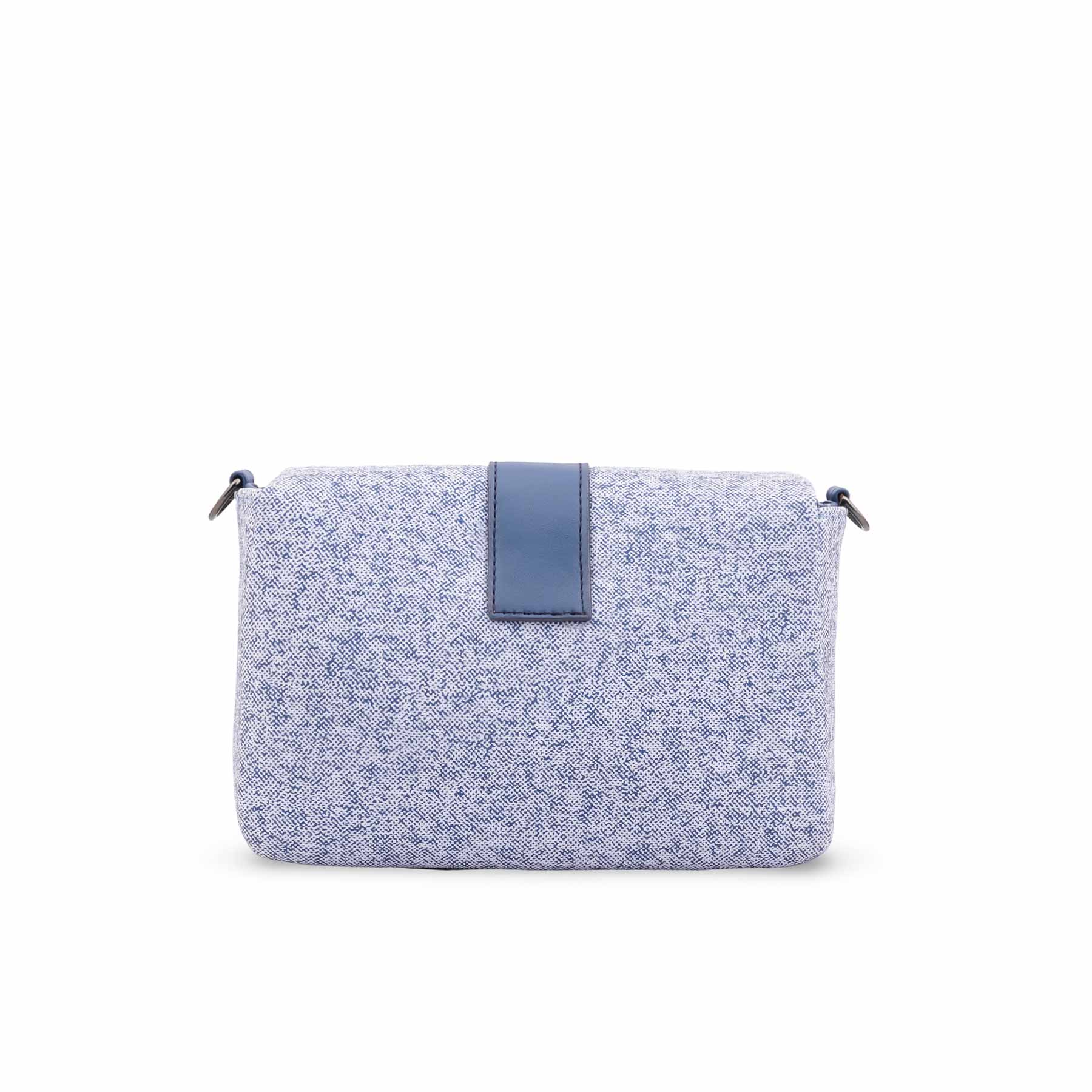 Blue Casual Pouch For Women P97712 - Image 4