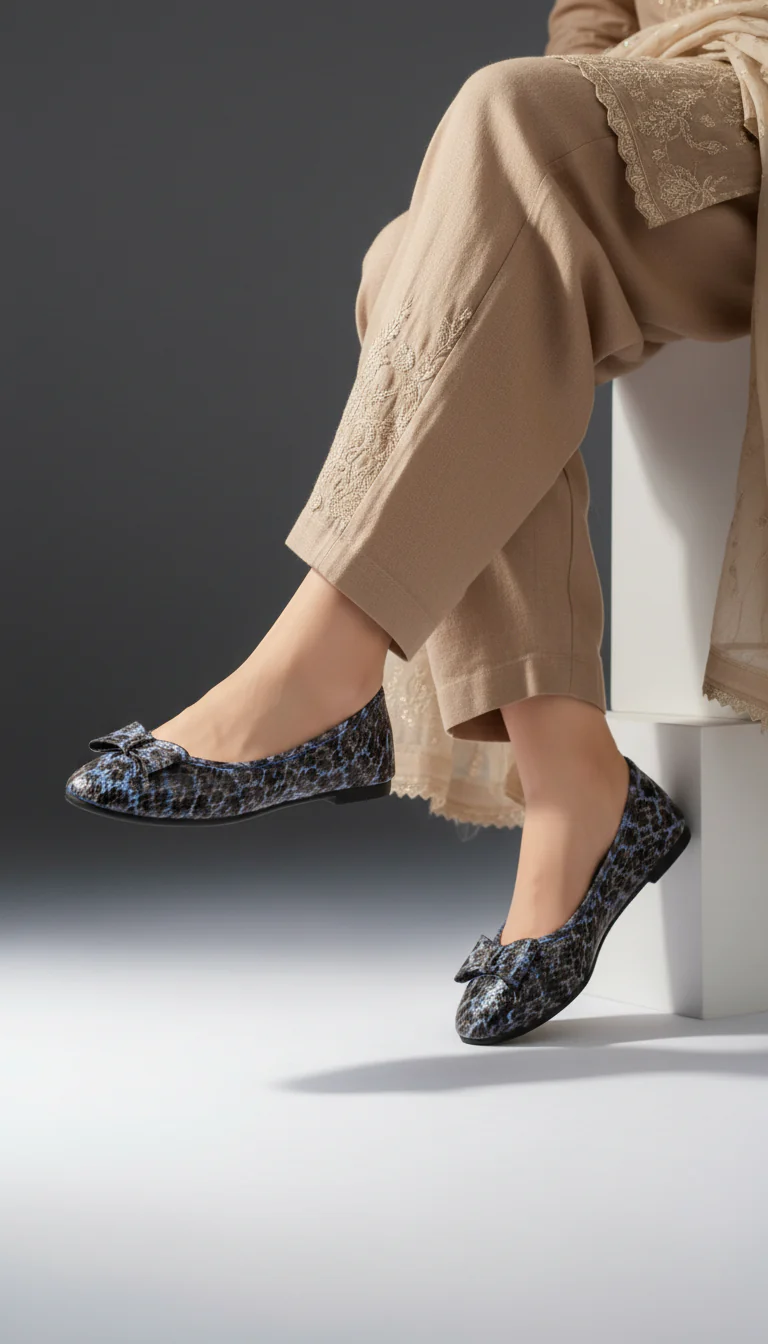 Blue Casual Pumps For Women WN1380 - Image 7