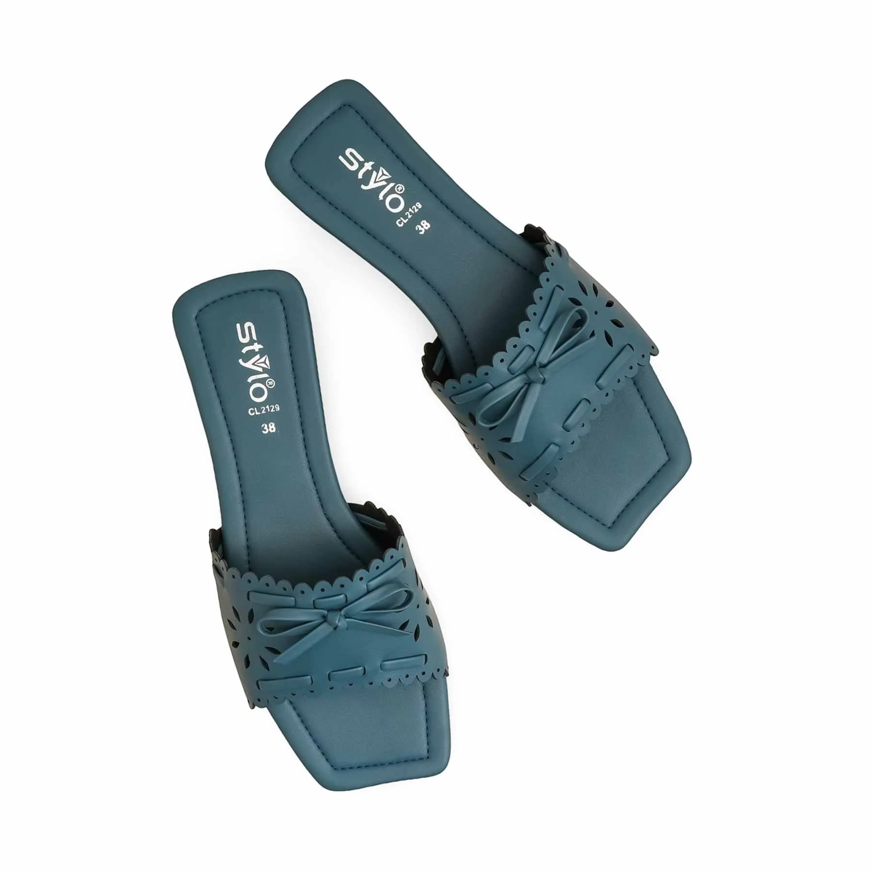 Blue Casual Slipper CL2129 - Image 5