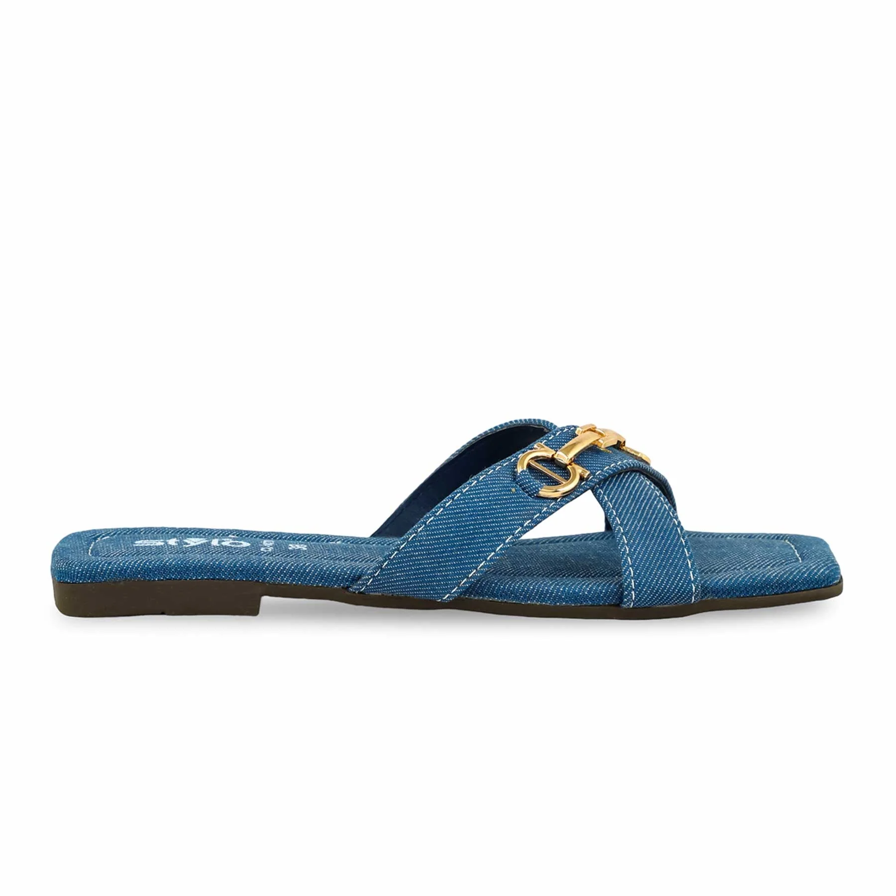 Blue Casual Slipper For Ladies CL1878 - Image 2