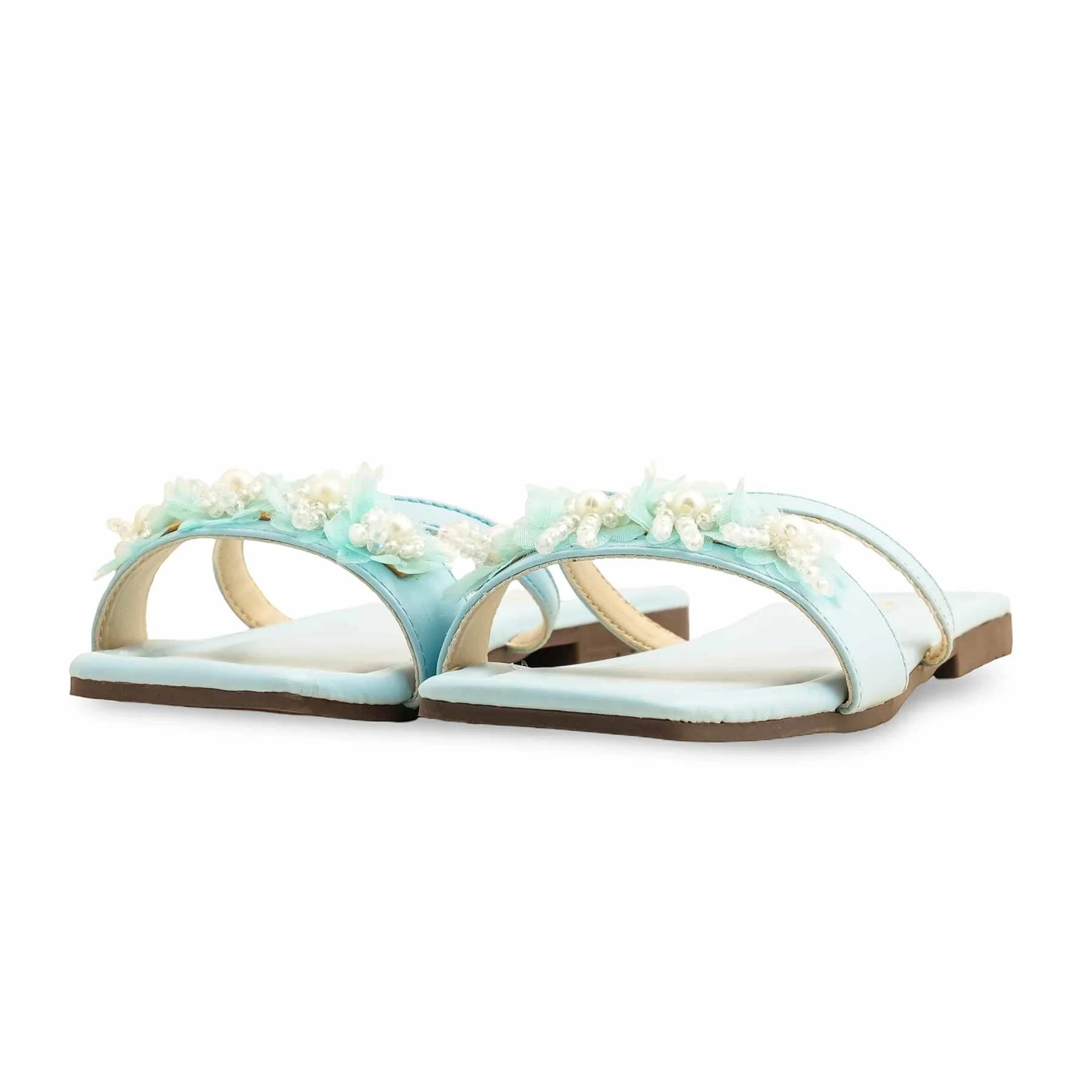 Blue Casual Slipper For Ladies CL2060 - Image 4