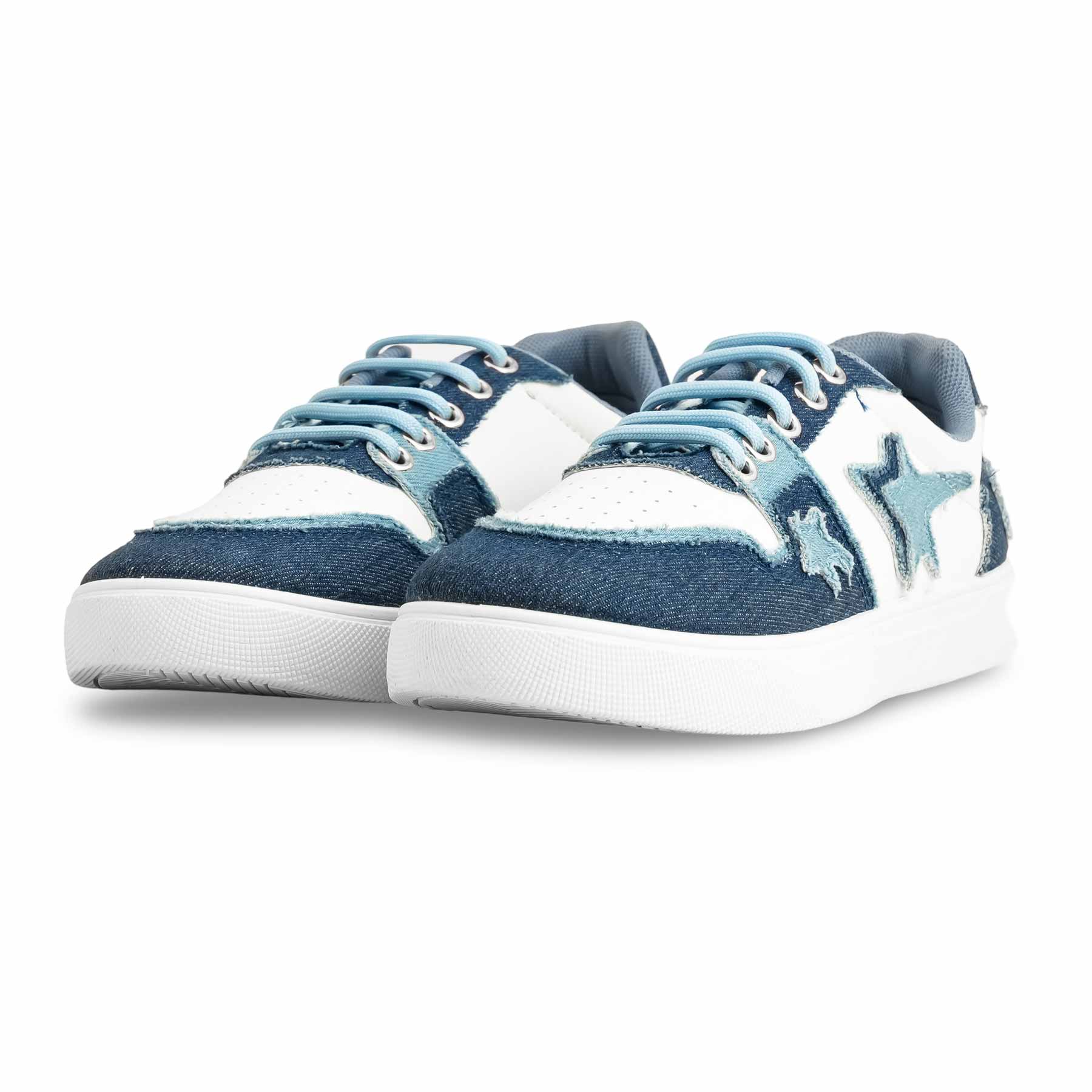 Blue Casual Sneaker For Ladies AT7402 - Image 3