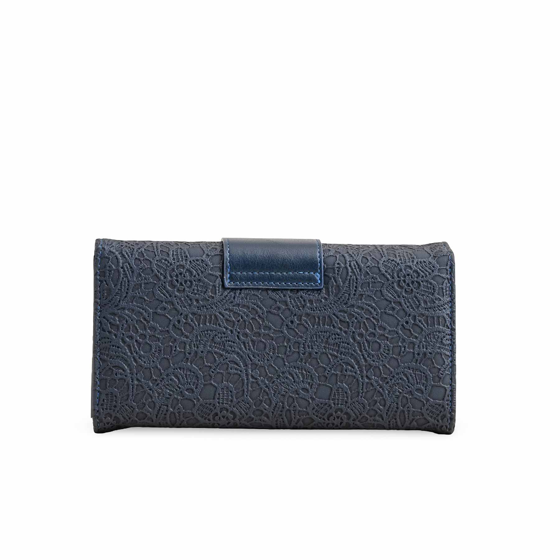 Blue Casual Wallet For Women P70977 - Image 4