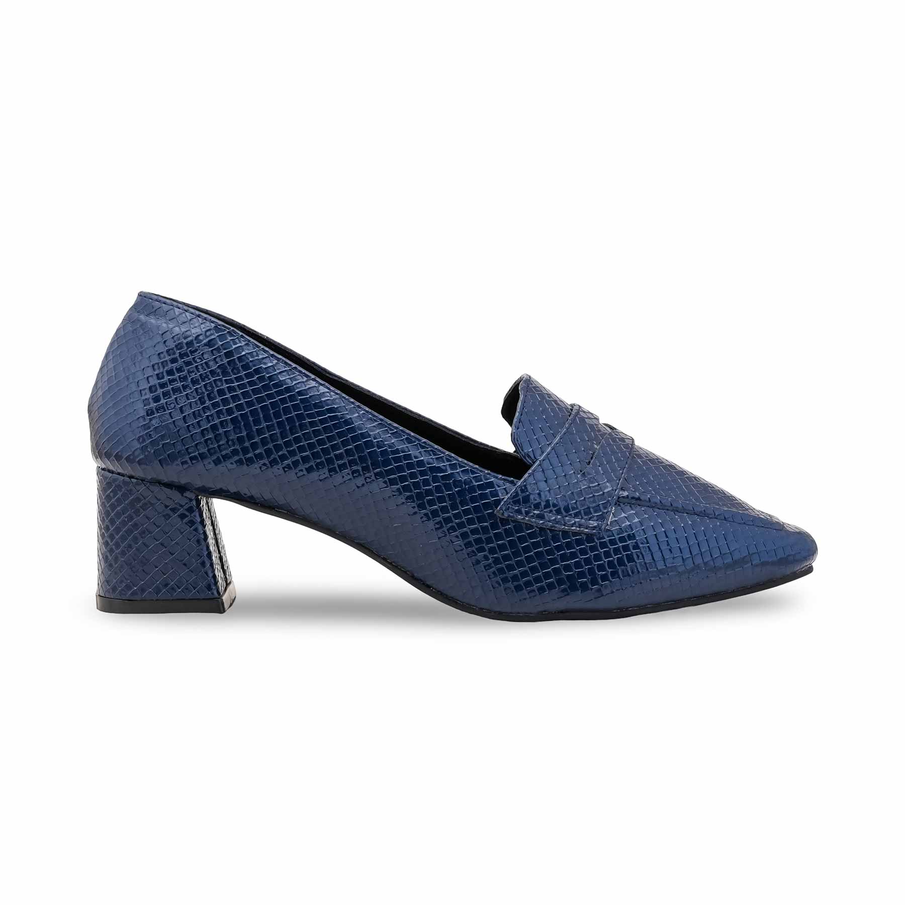 Blue Court Shoes For Ladies WN7528 - Image 3