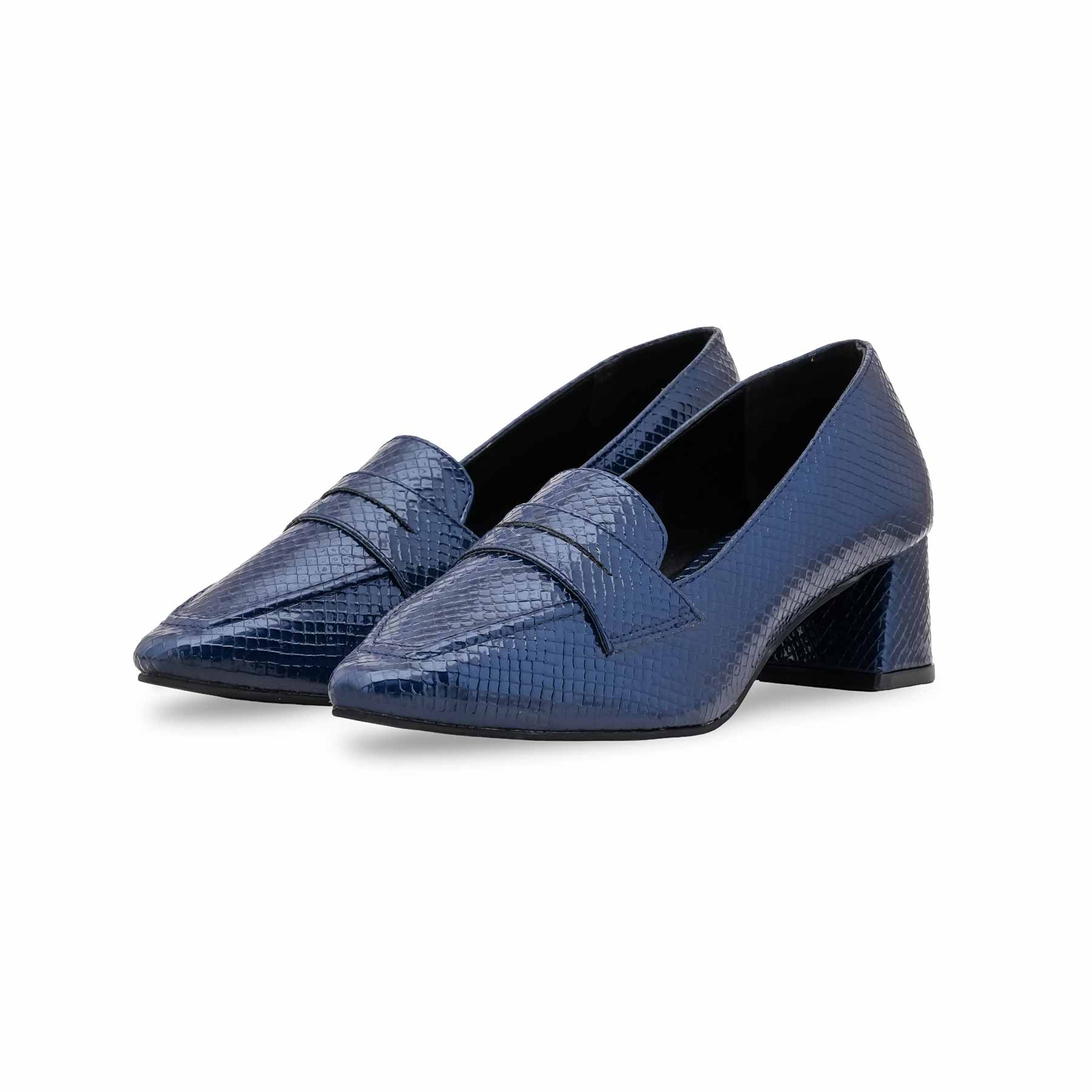 Blue Court Shoes For Ladies WN7528 - Image 4