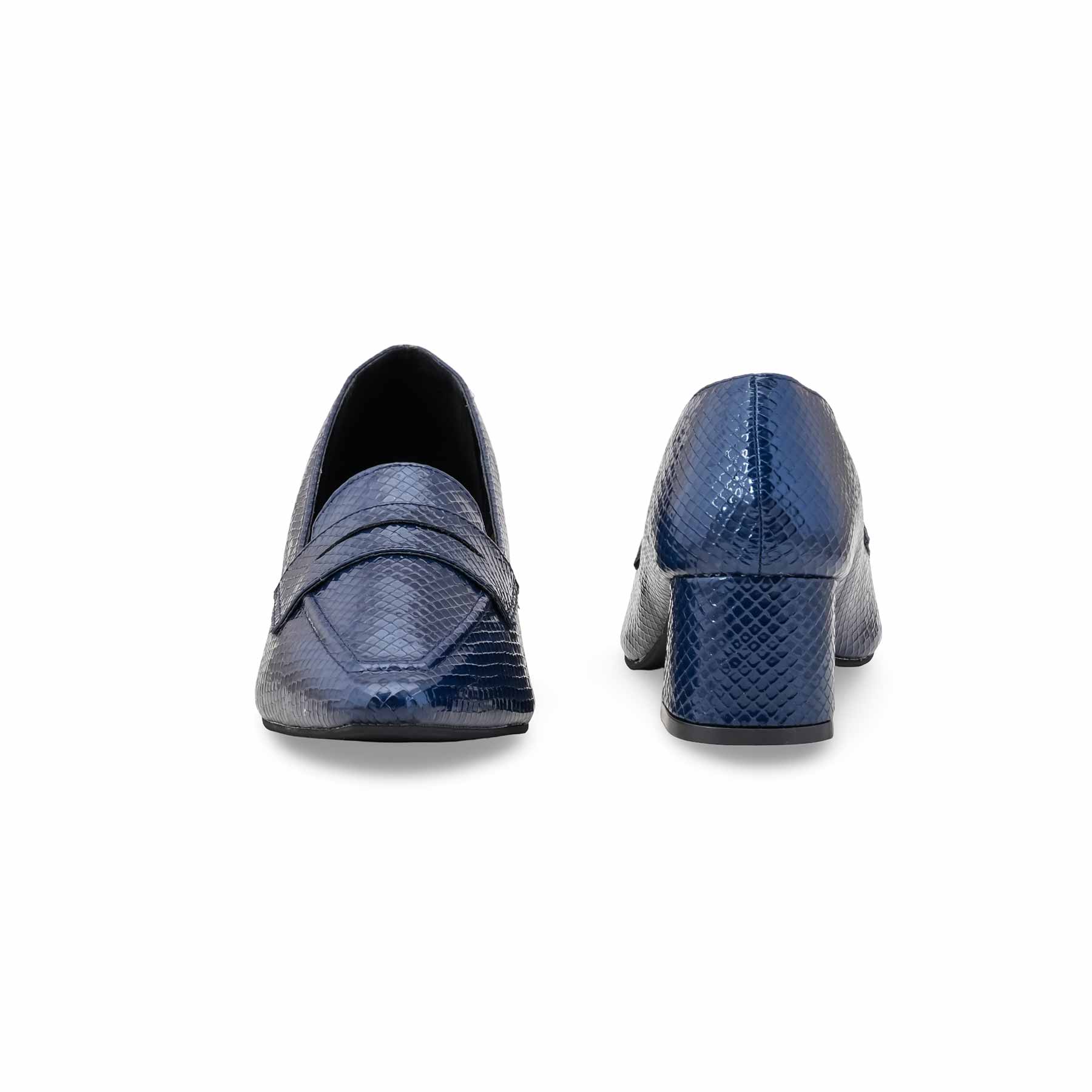 Blue Court Shoes For Ladies WN7528 - Image 5