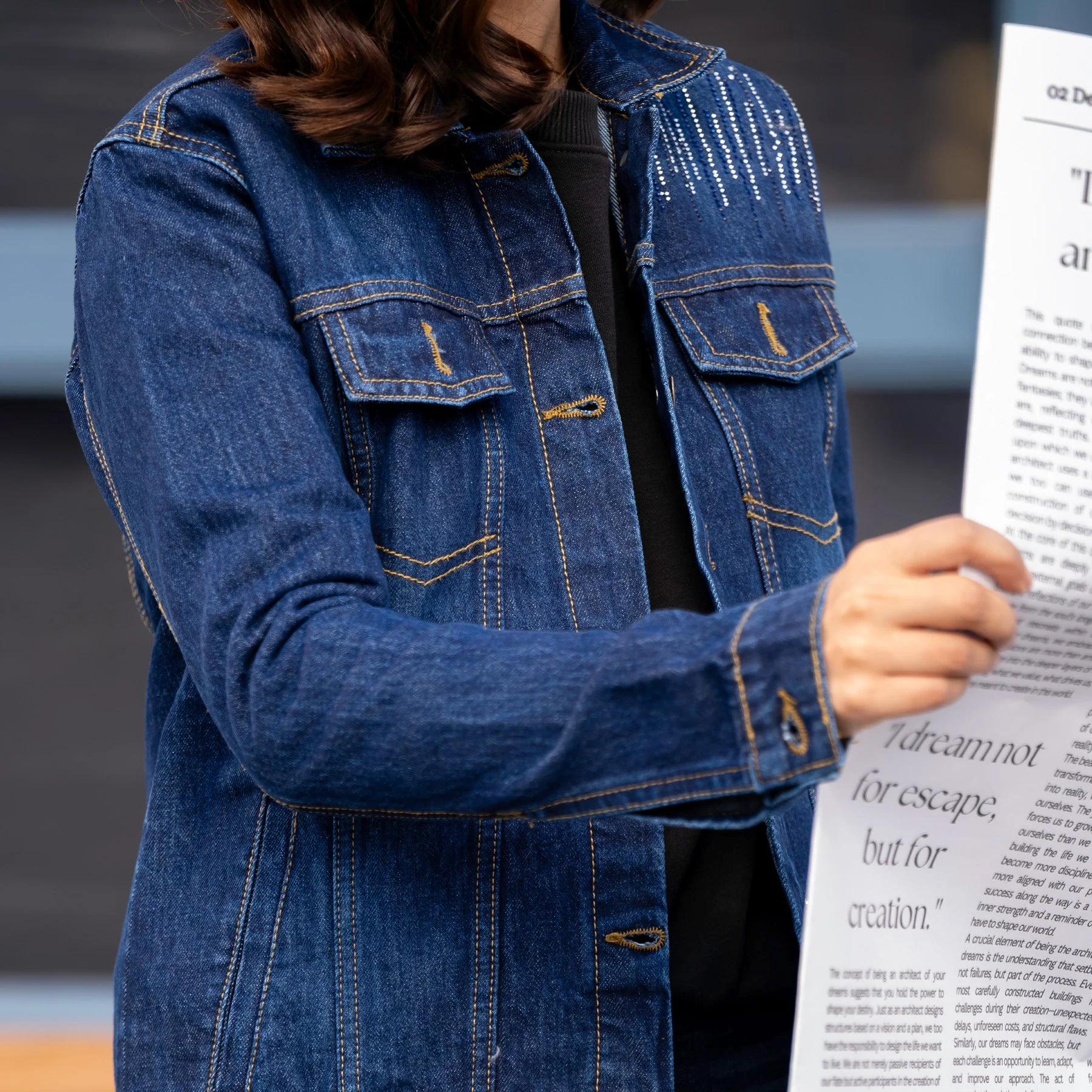 Blue Denim Jacket PW4286 - Image 2