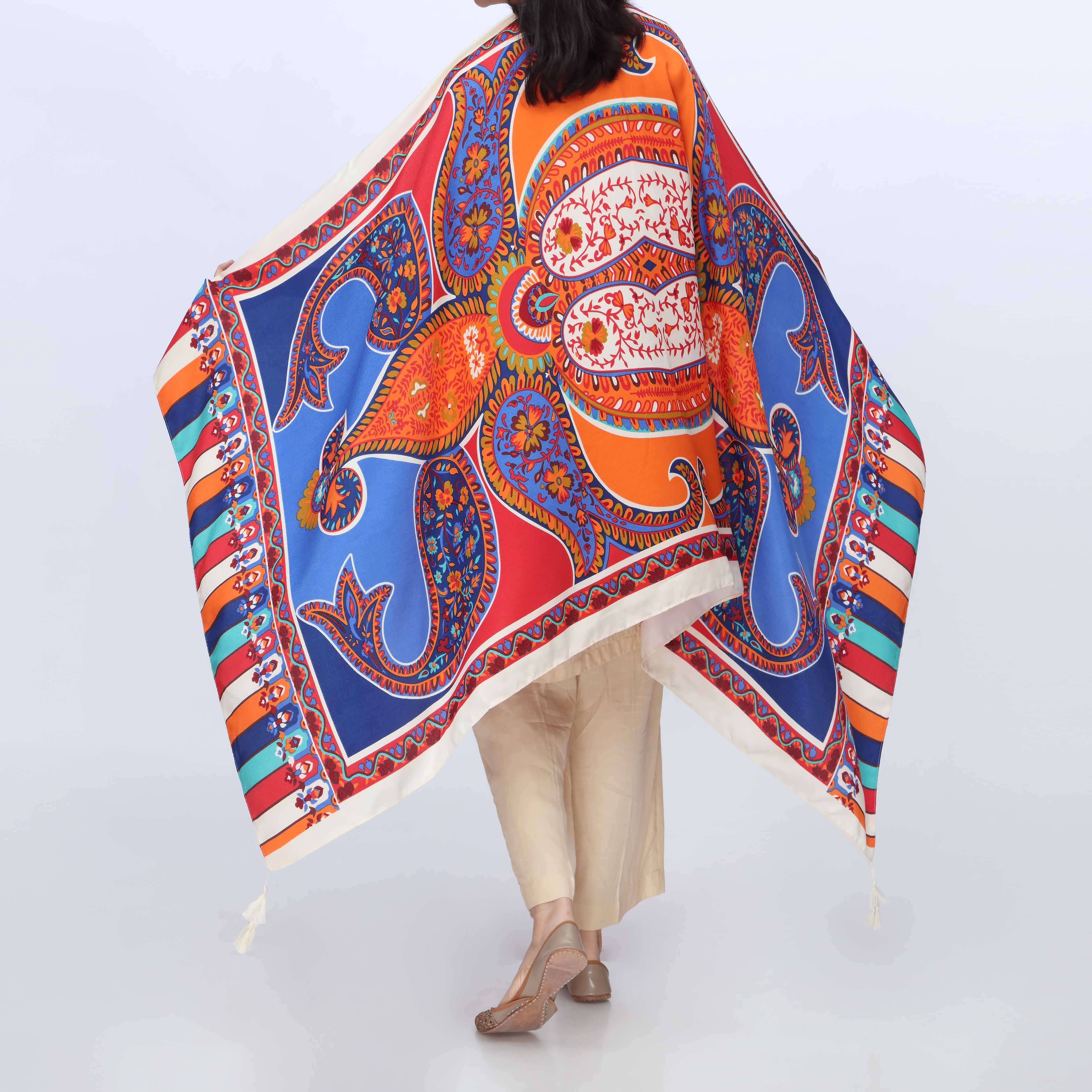 Blue Digital Printed Dupatta PW3770 - Image 2