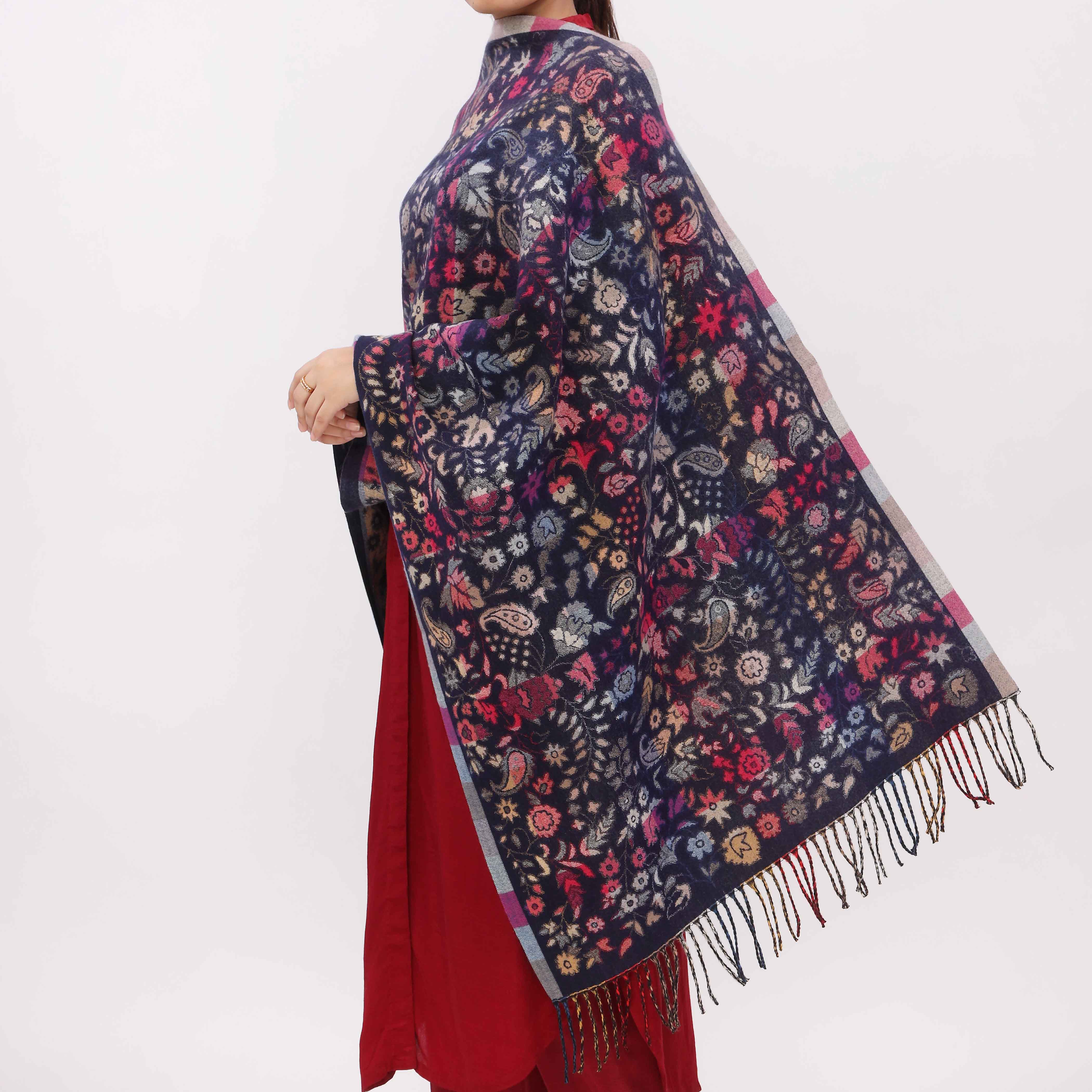 Blue Double Side Wearing Stole PW5814 - Image 3