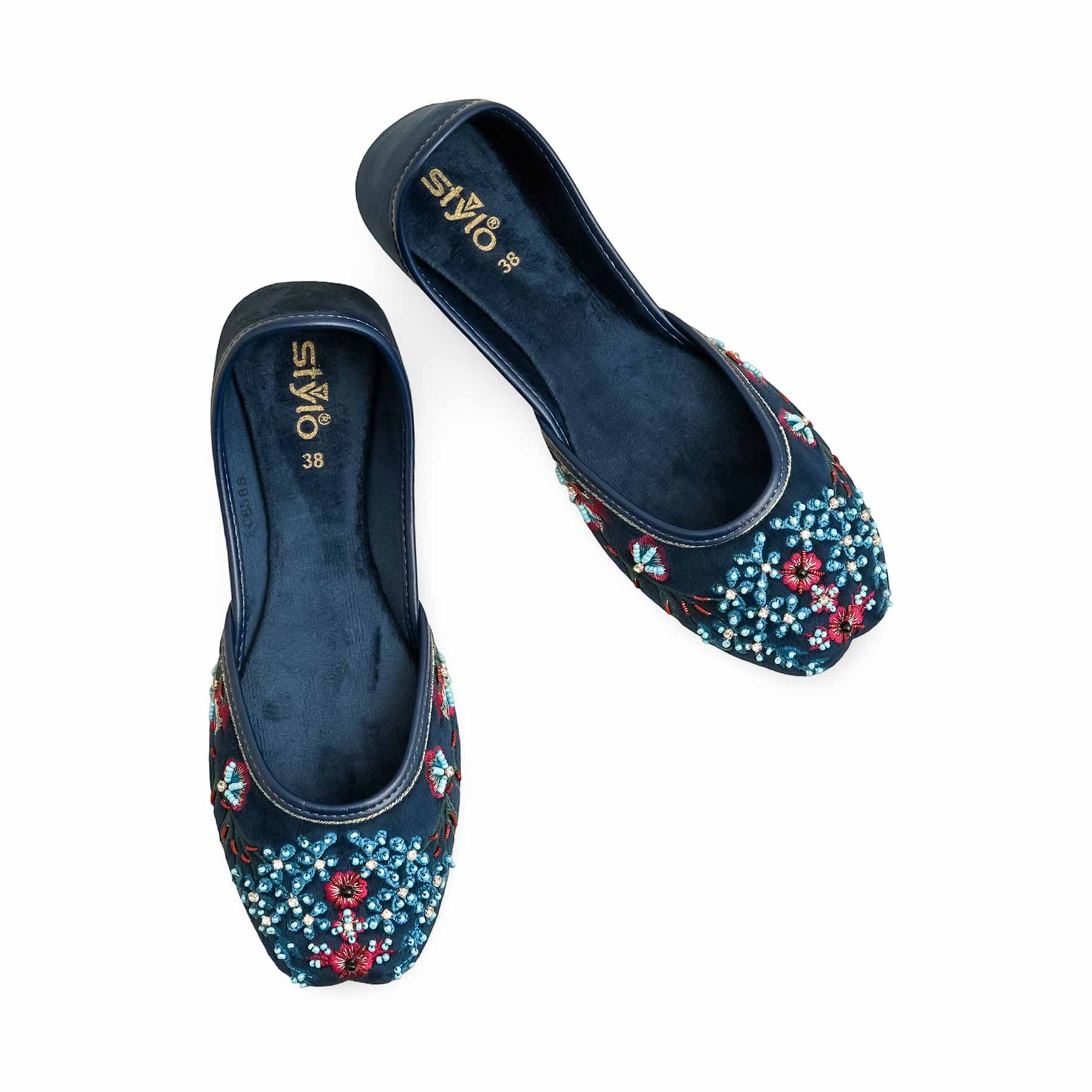 Blue Ethnic Khussa EC8588 - Image 5