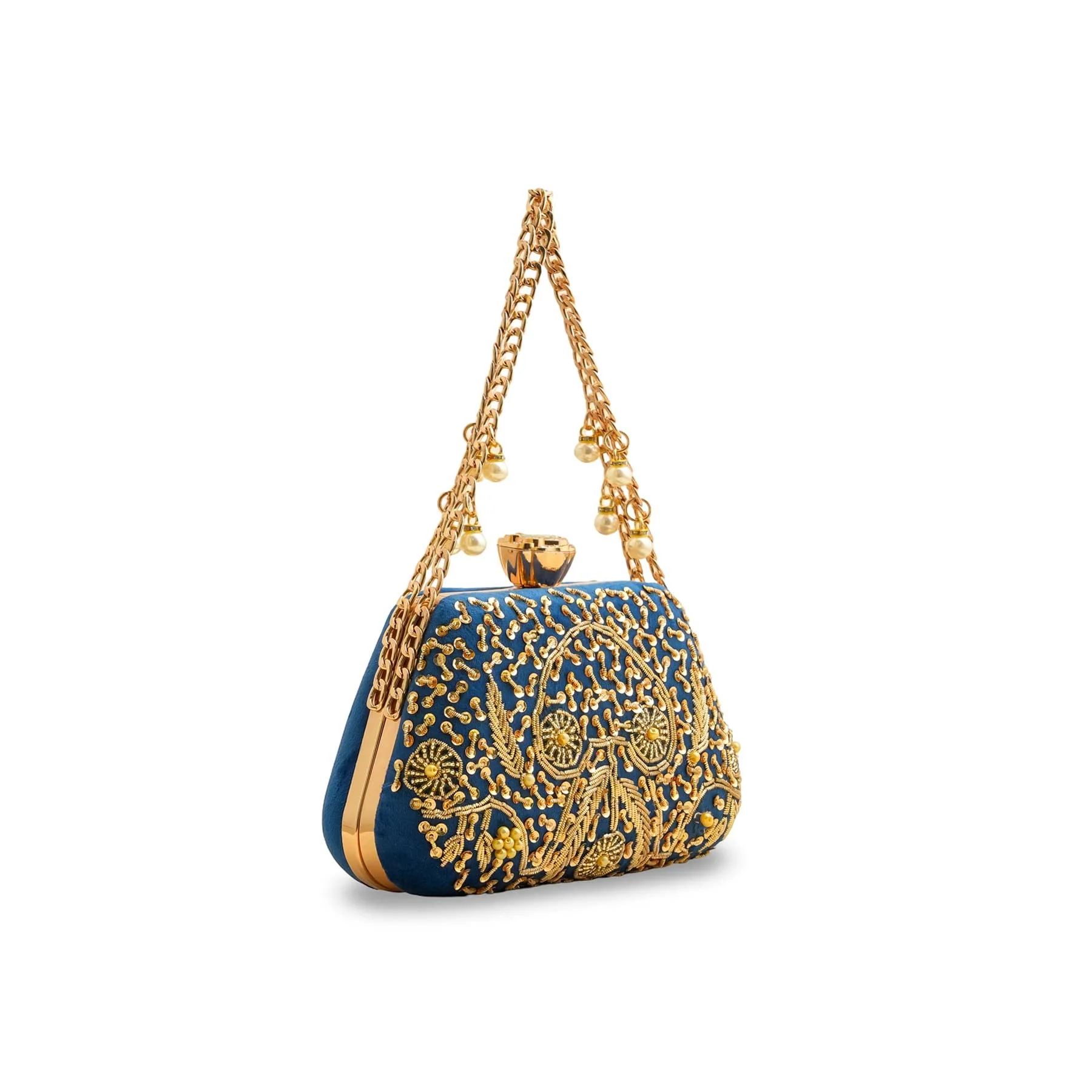 Blue Fancy Clutch P15406 - Image 3