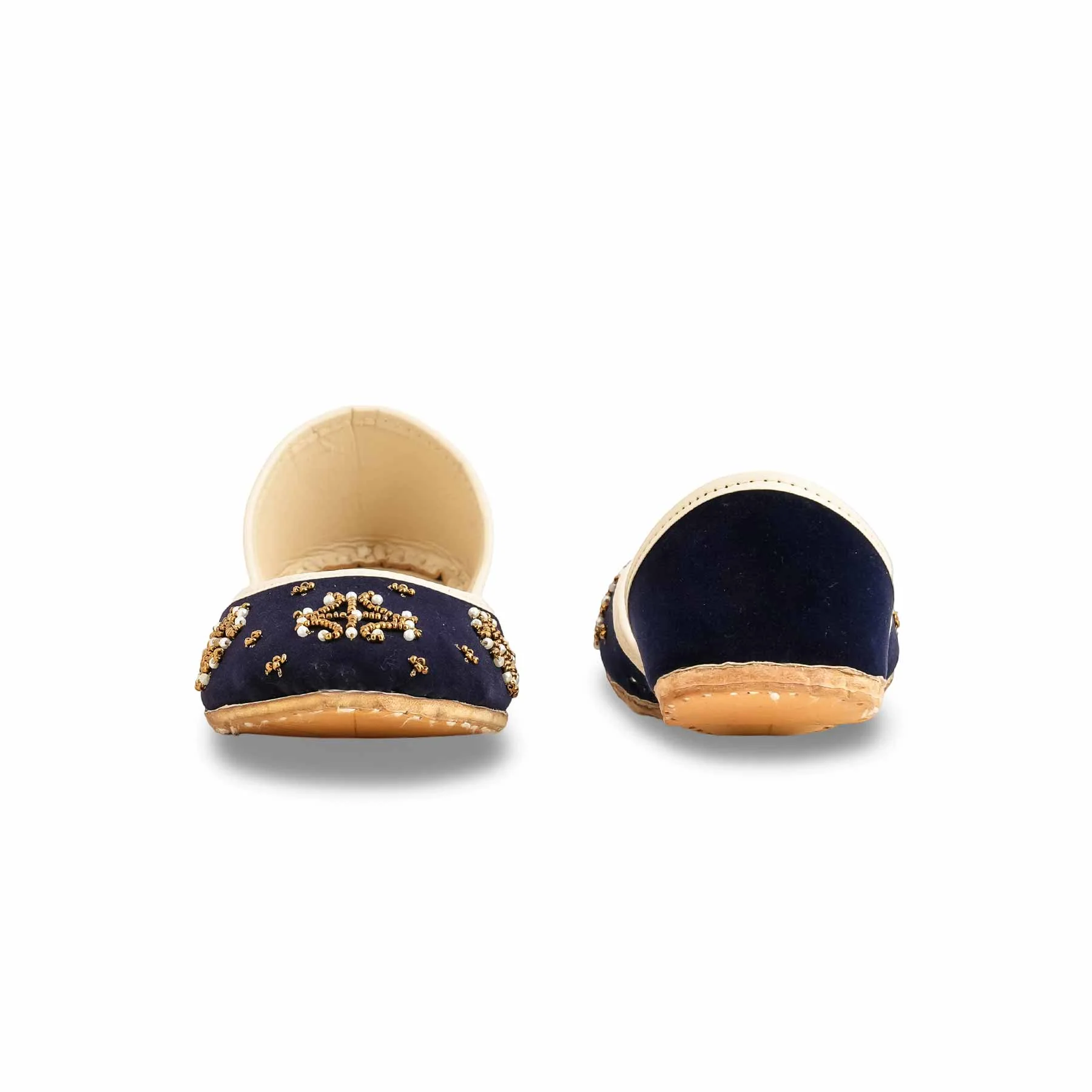 Blue Fancy Khussa For Women EC8560 - Image 4