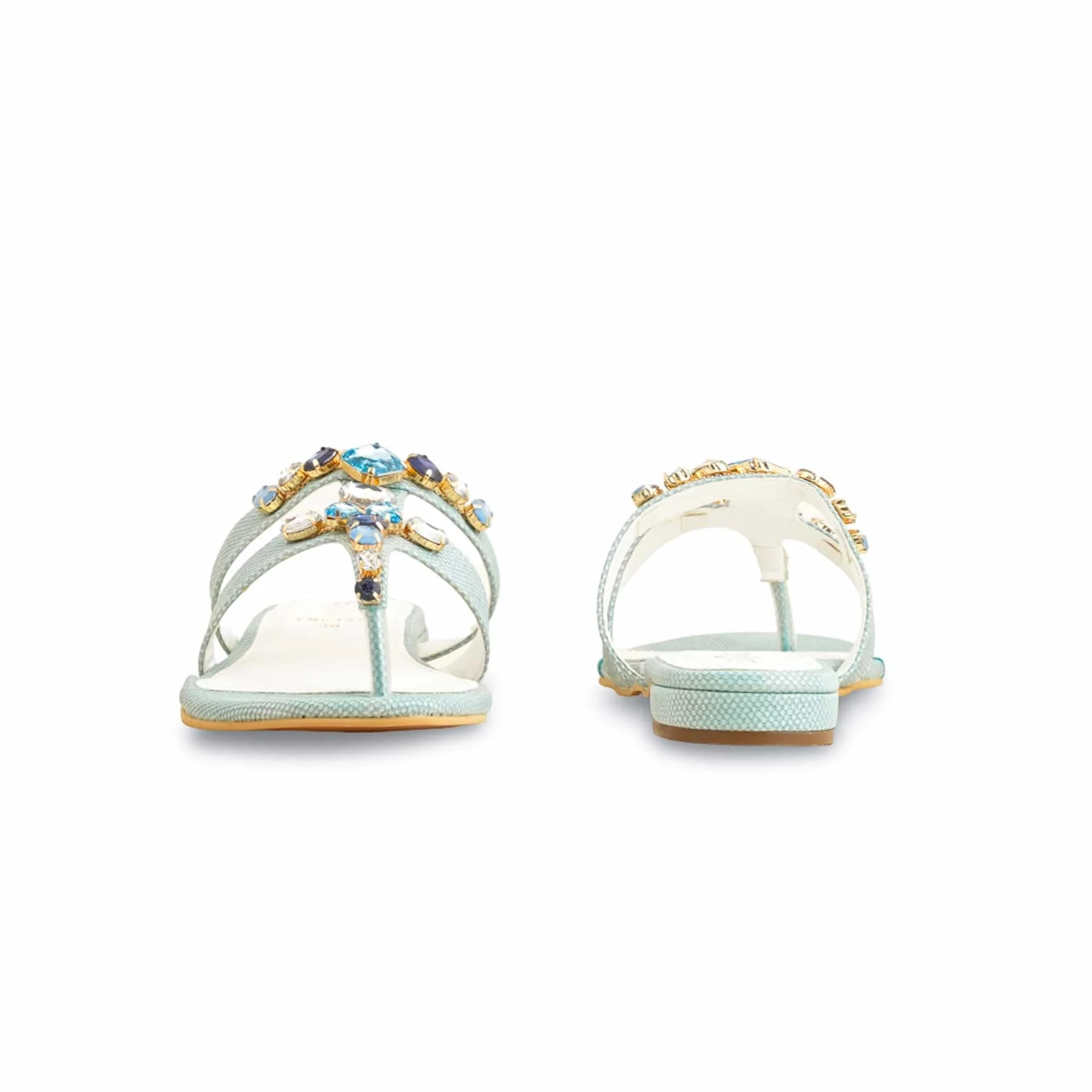 Blue Fancy Chappal FN6124 - Image 4