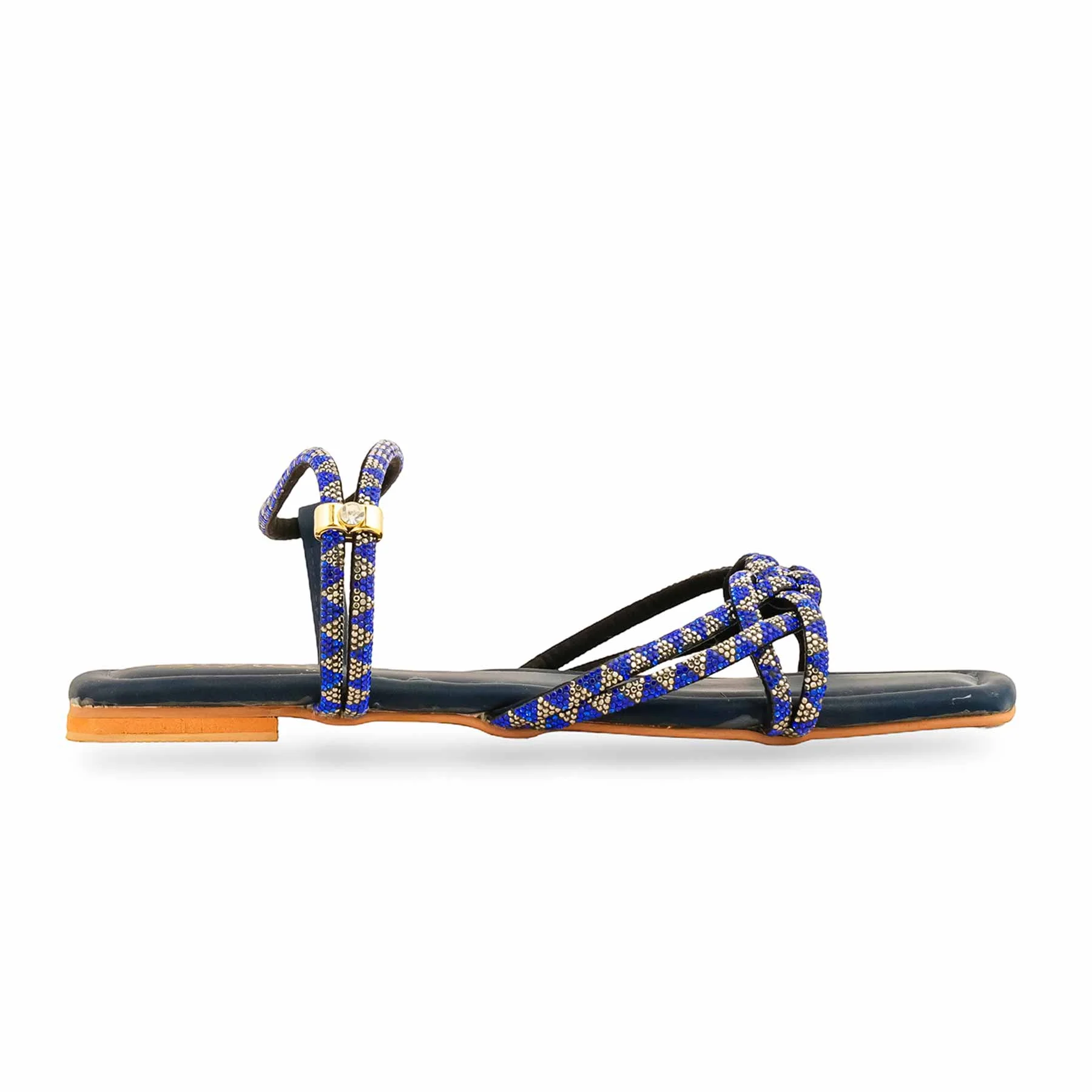 Blue Fancy Sandal FN6139 - Image 2