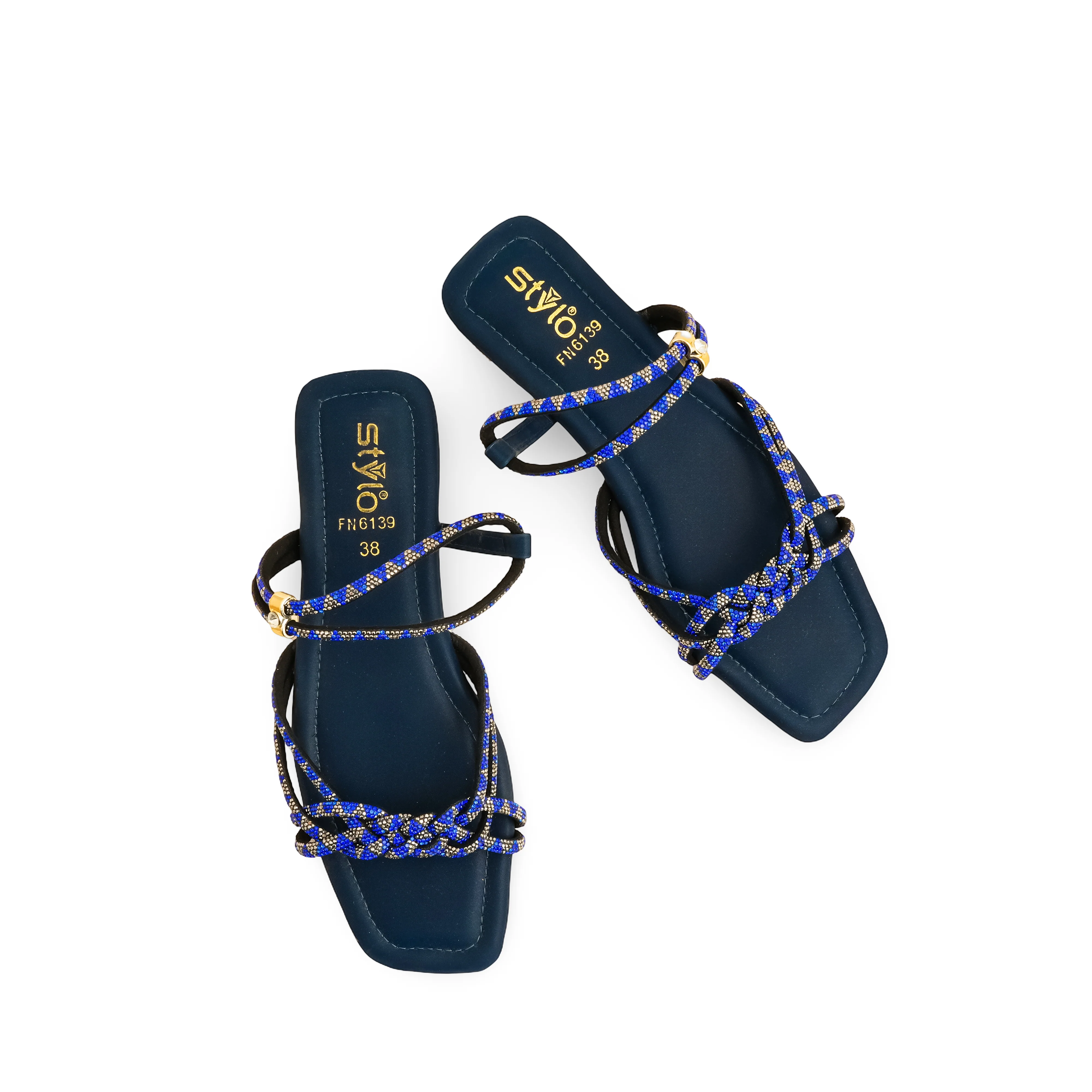 Blue Fancy Sandal FN6139 - Image 5